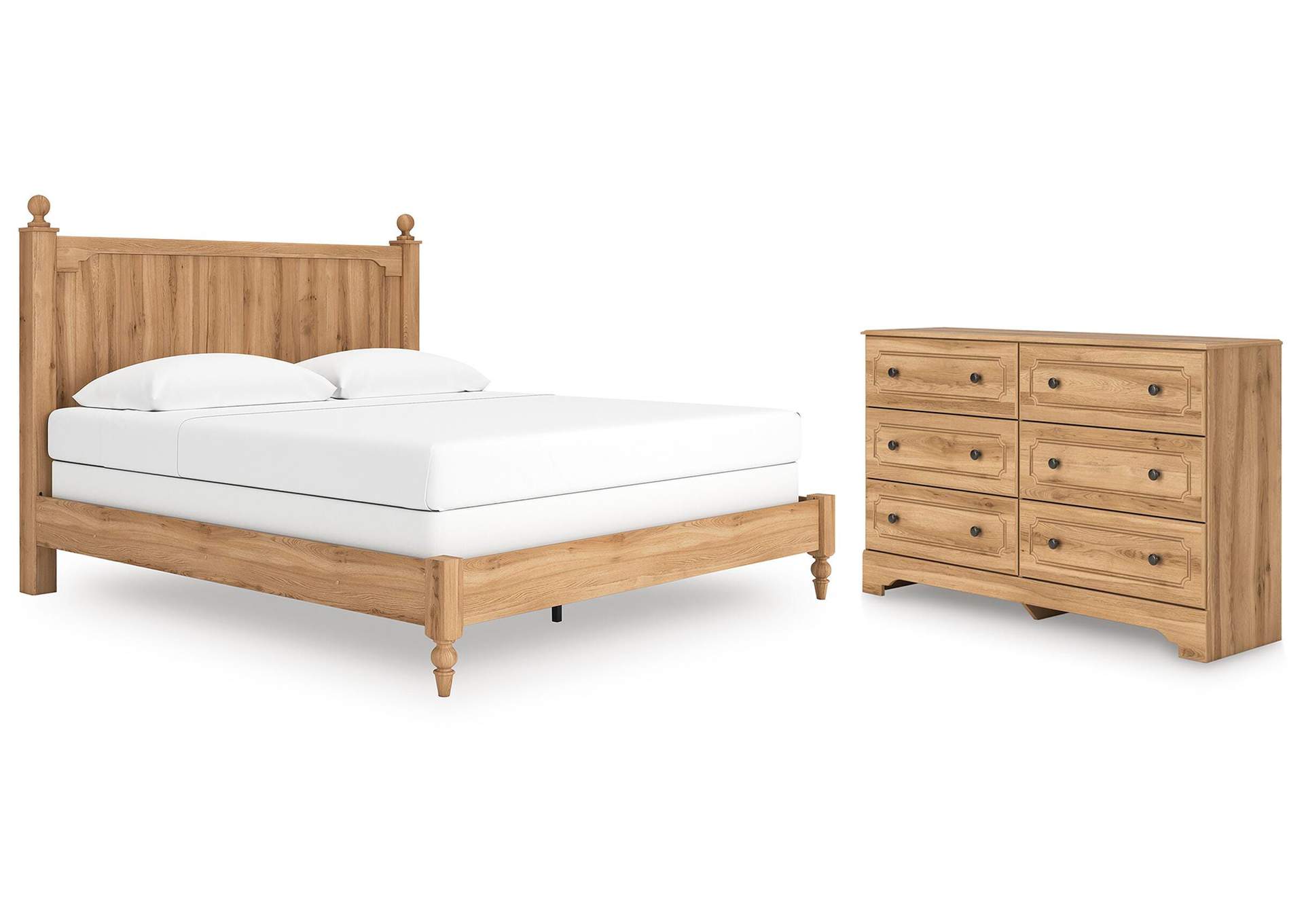 Galletyn King Panel Bed with Dresser image 1