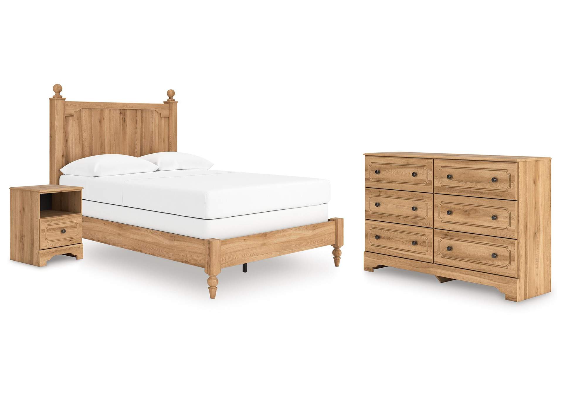 Galletyn Full Panel Bed with Dresser and Nightstand image 1