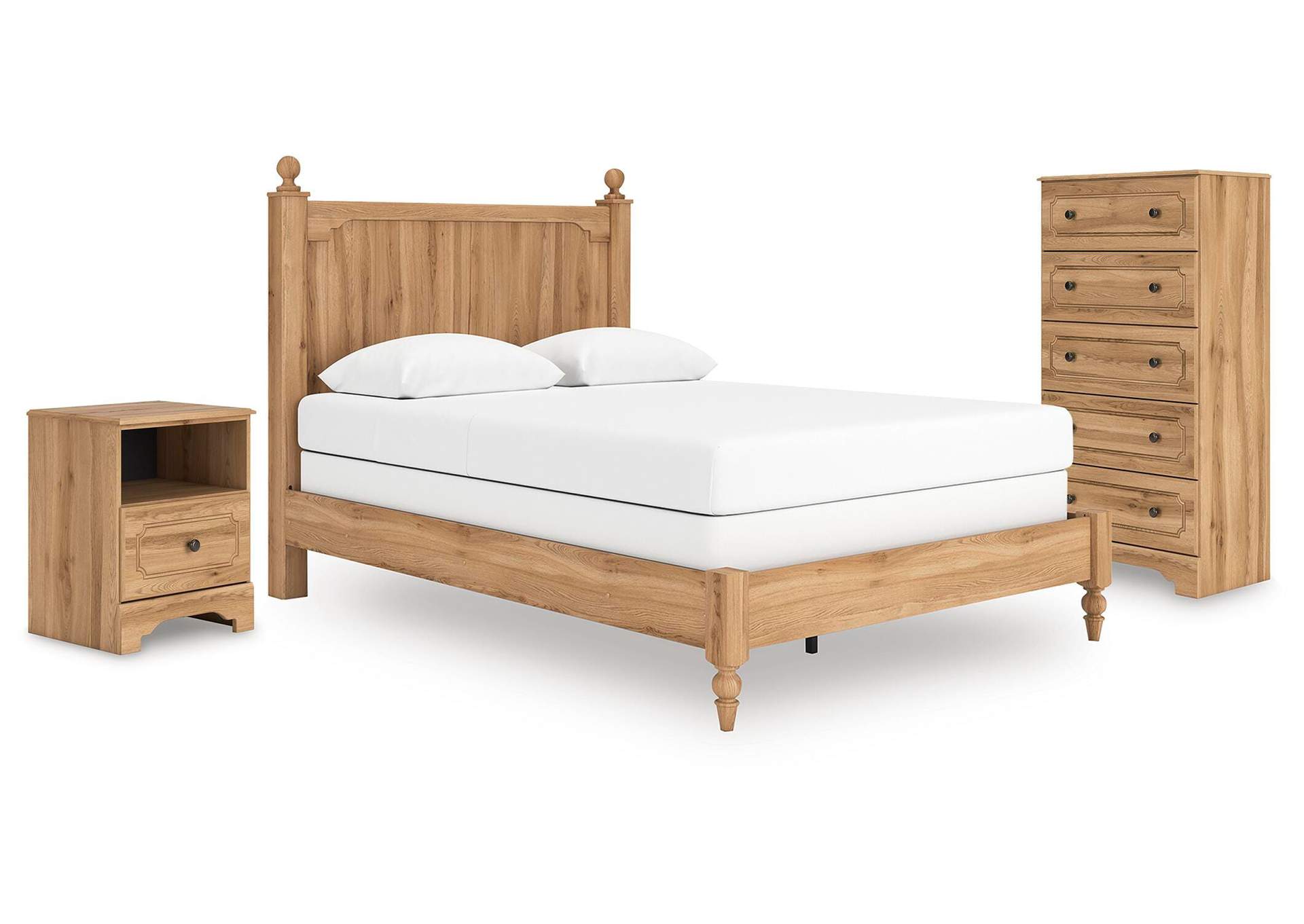 Galletyn Queen Panel Bed with Chest and Nightstand image 1