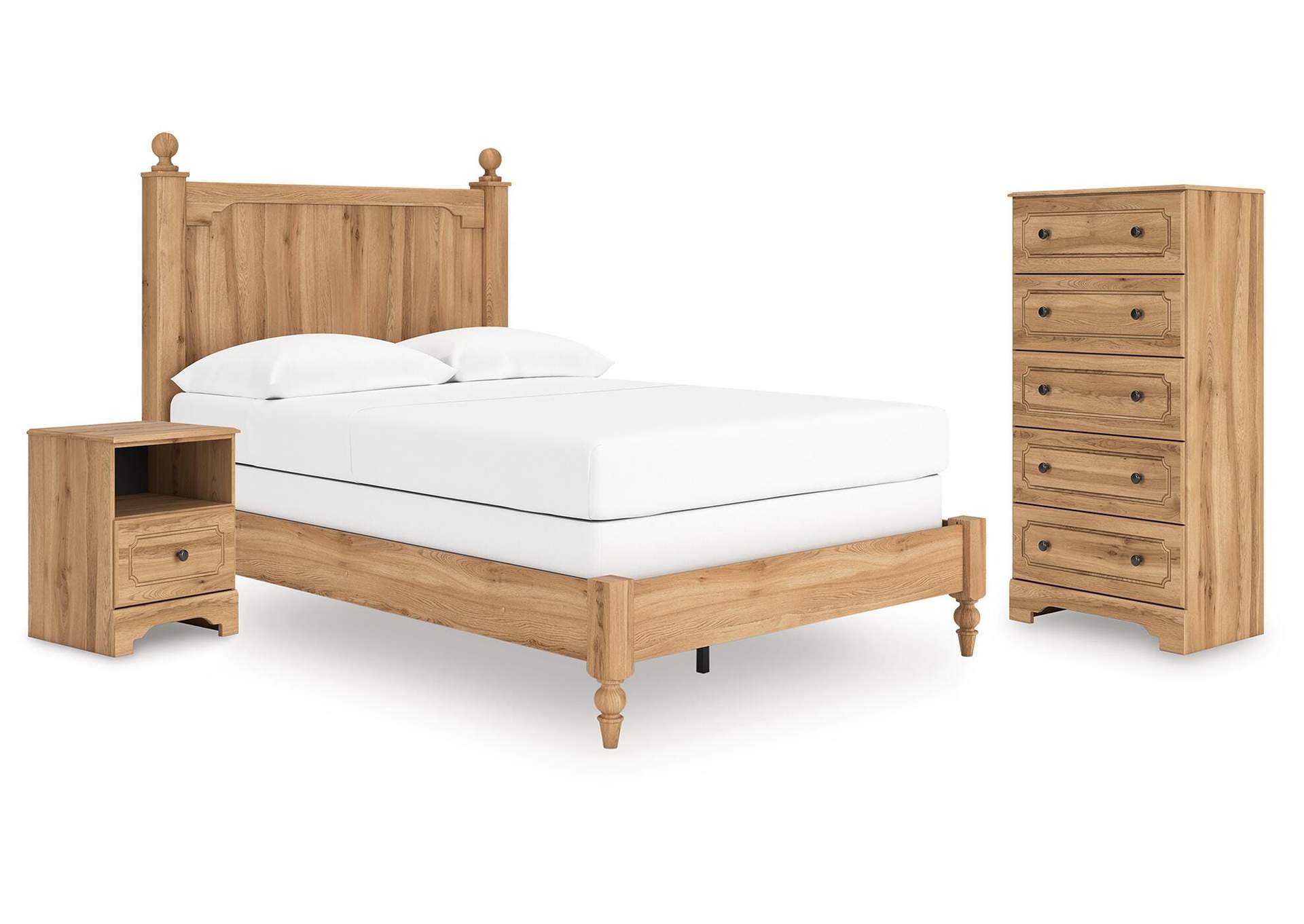 Galletyn Full Panel Bed with Chest and Nightstand image 1