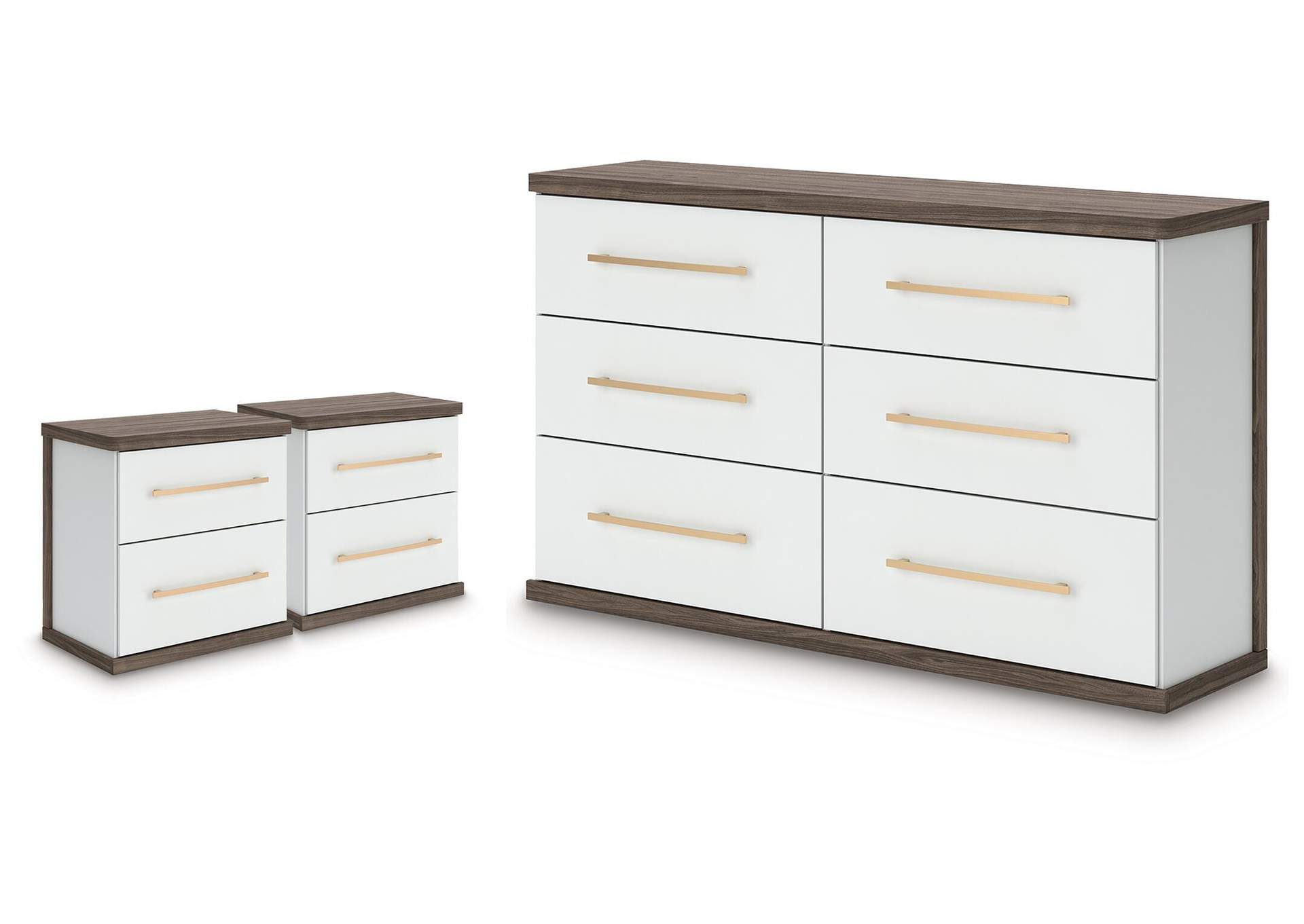 Kendanport Dresser and 2 Nightstands image 1