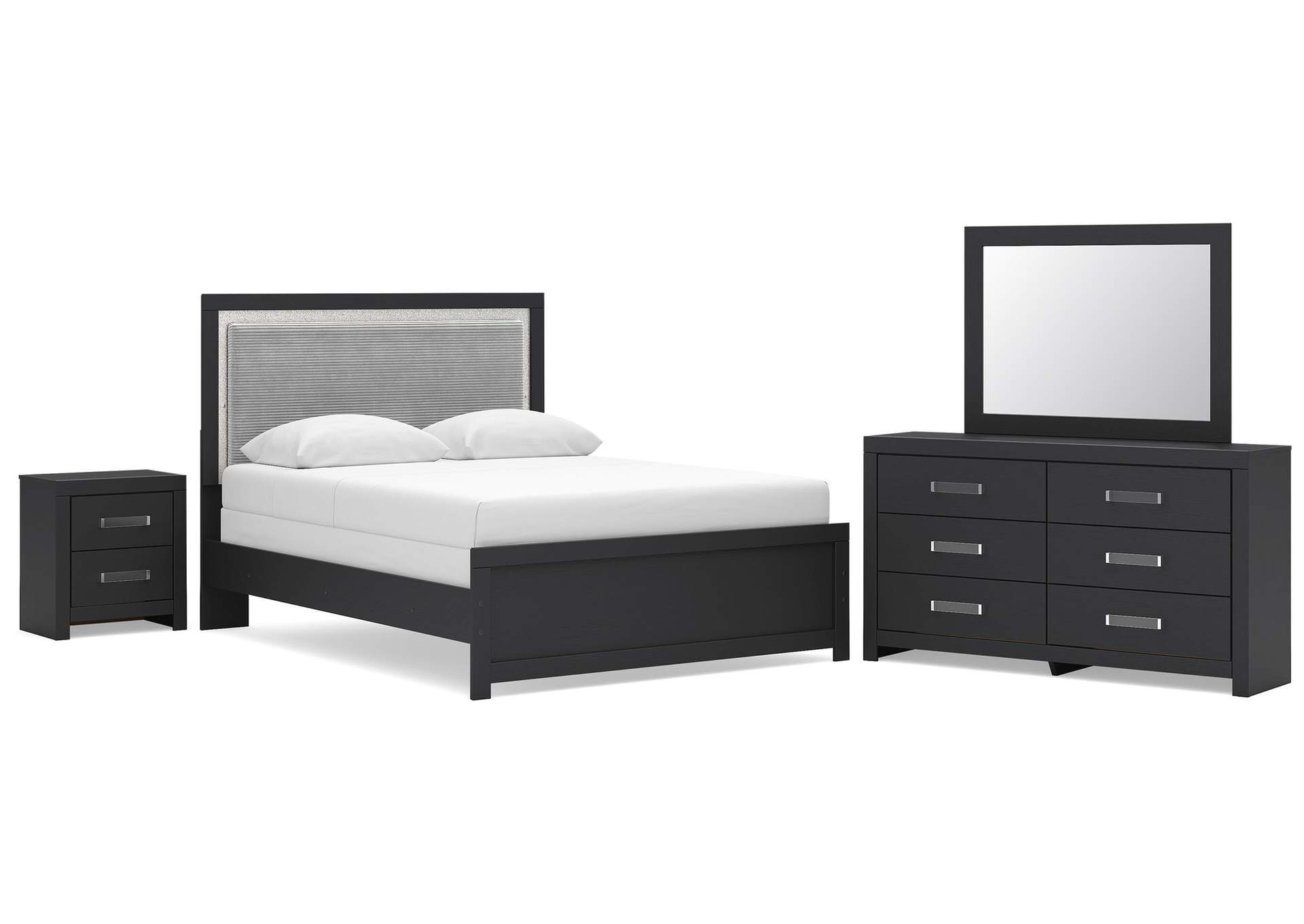 Maeling Queen Panel Bed, Dresser, Mirror and Nightstand image 1