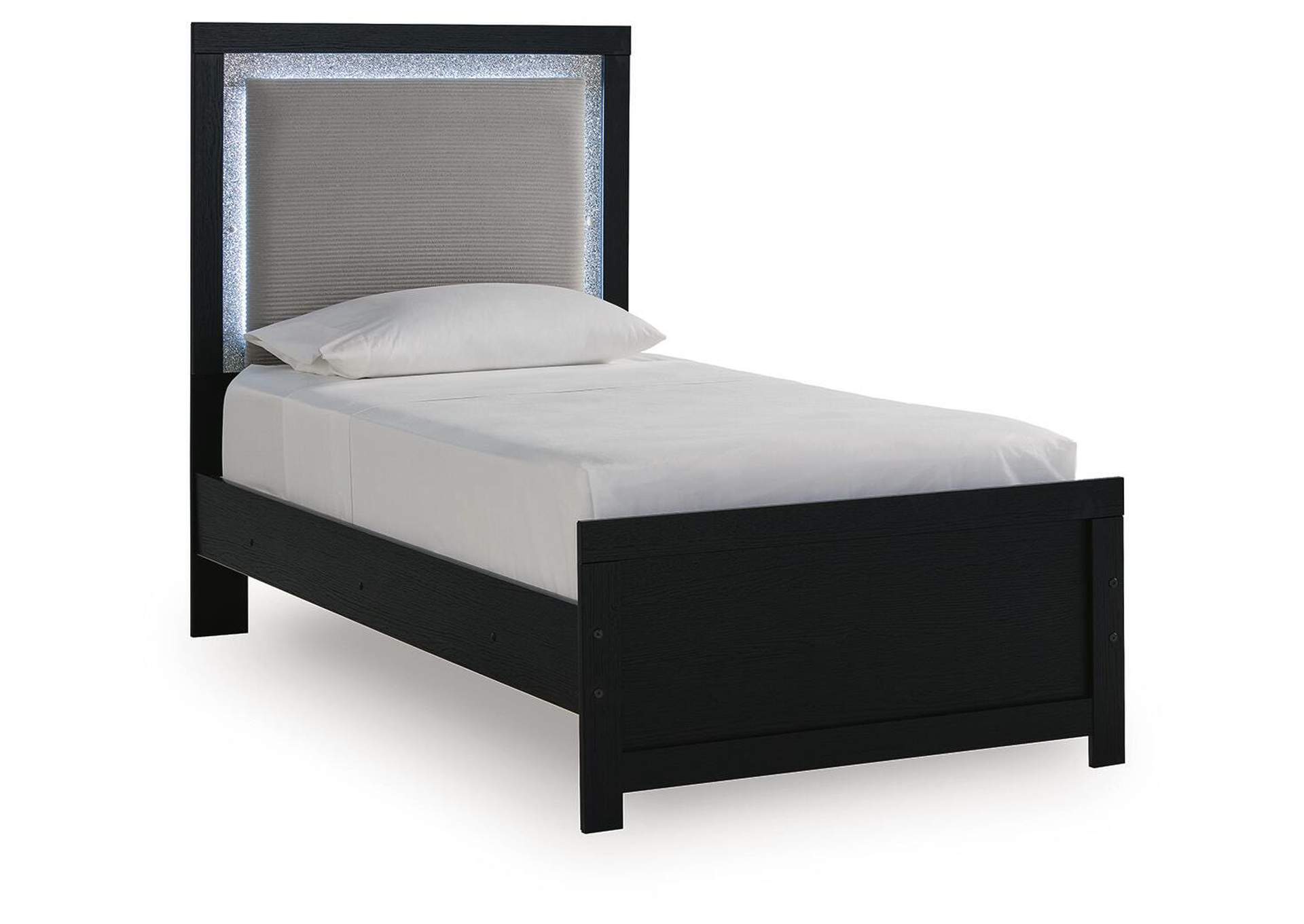 Maeling Twin Upholstered Panel Bed image 1