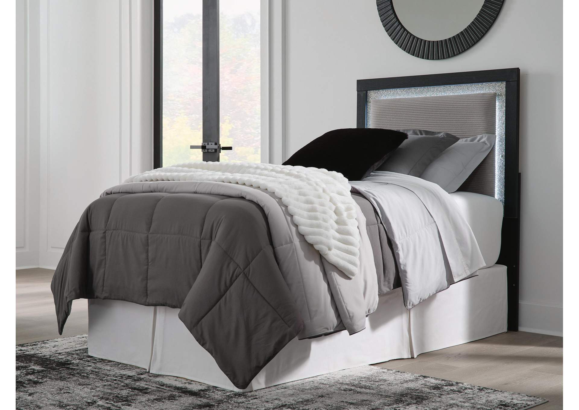 Maeling Twin Upholstered Panel Headboard image 2