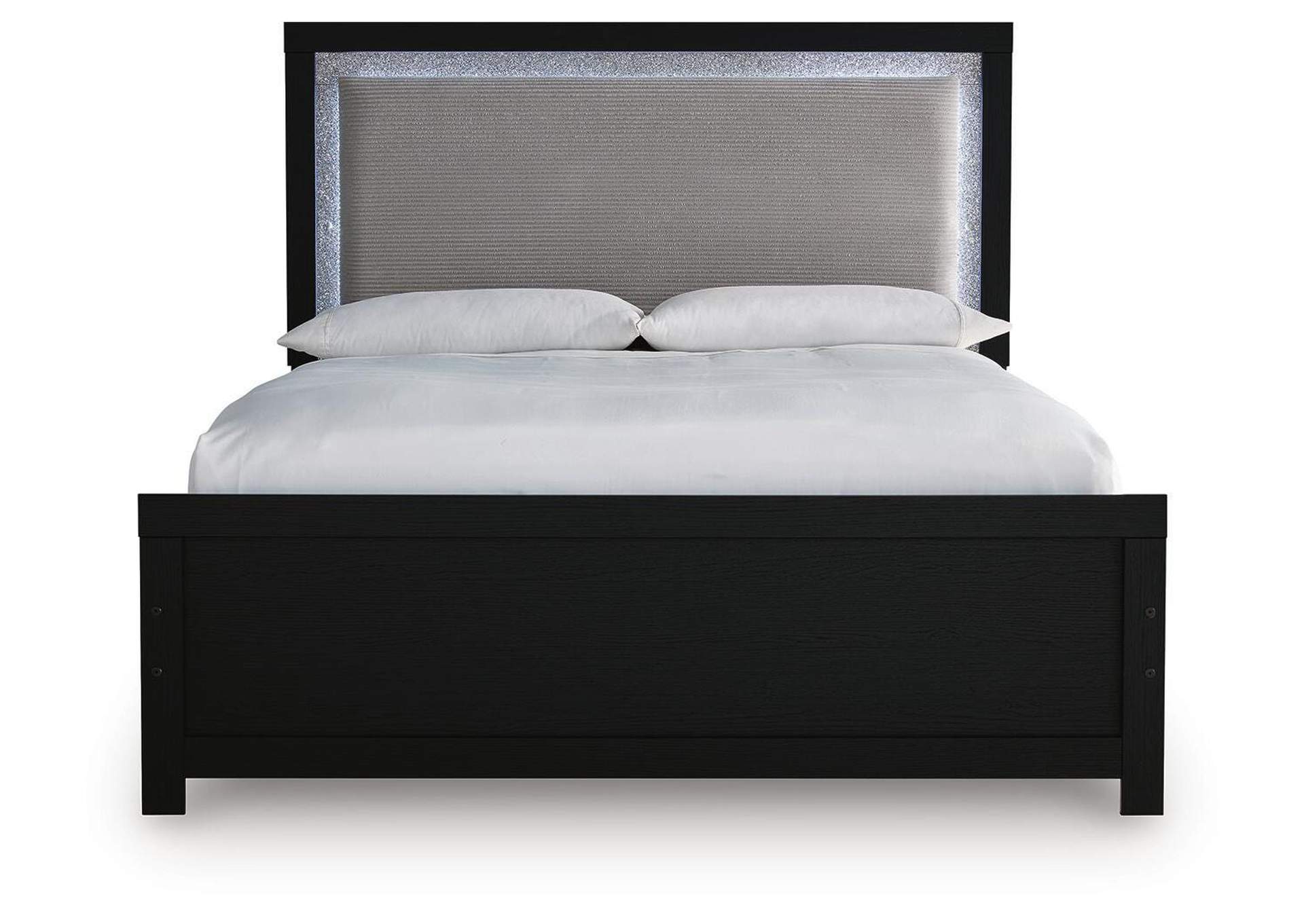 Maeling Queen Upholstered Panel Bed image 3