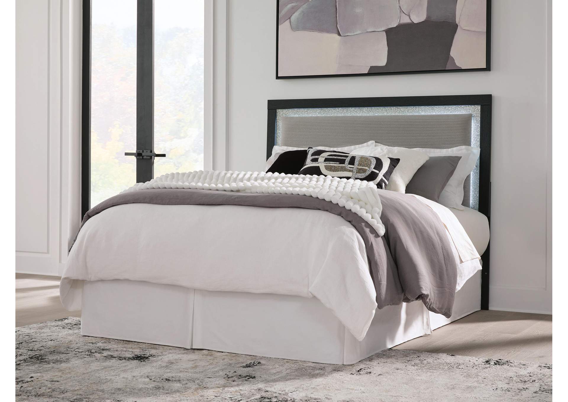 Maeling Queen Upholstered Panel Headboard image 2