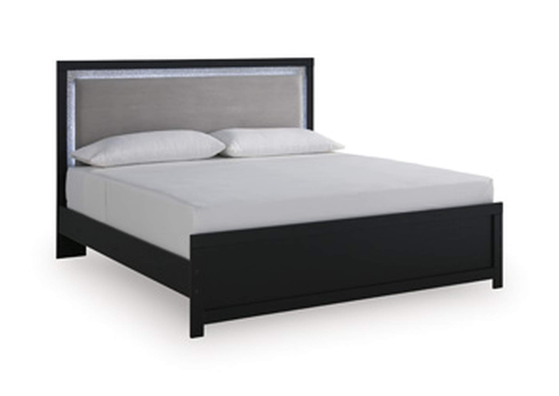 Maeling King Upholstered Panel Headboard image 1