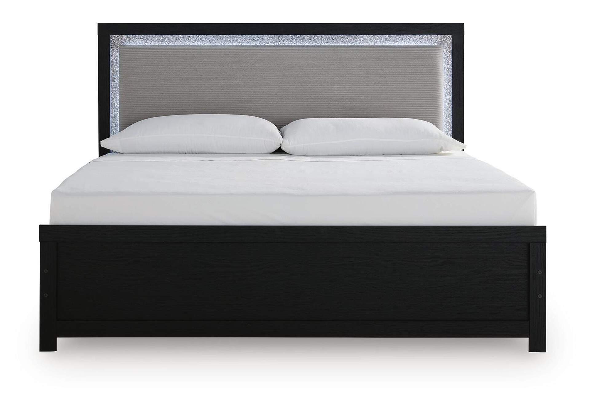Maeling King Upholstered Panel Bed image 4