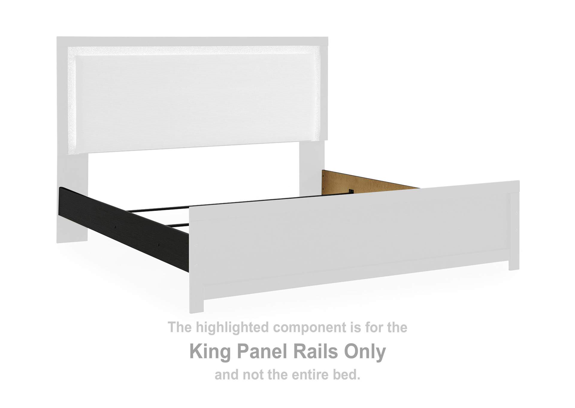 Maeling King Upholstered Panel Bed image 10