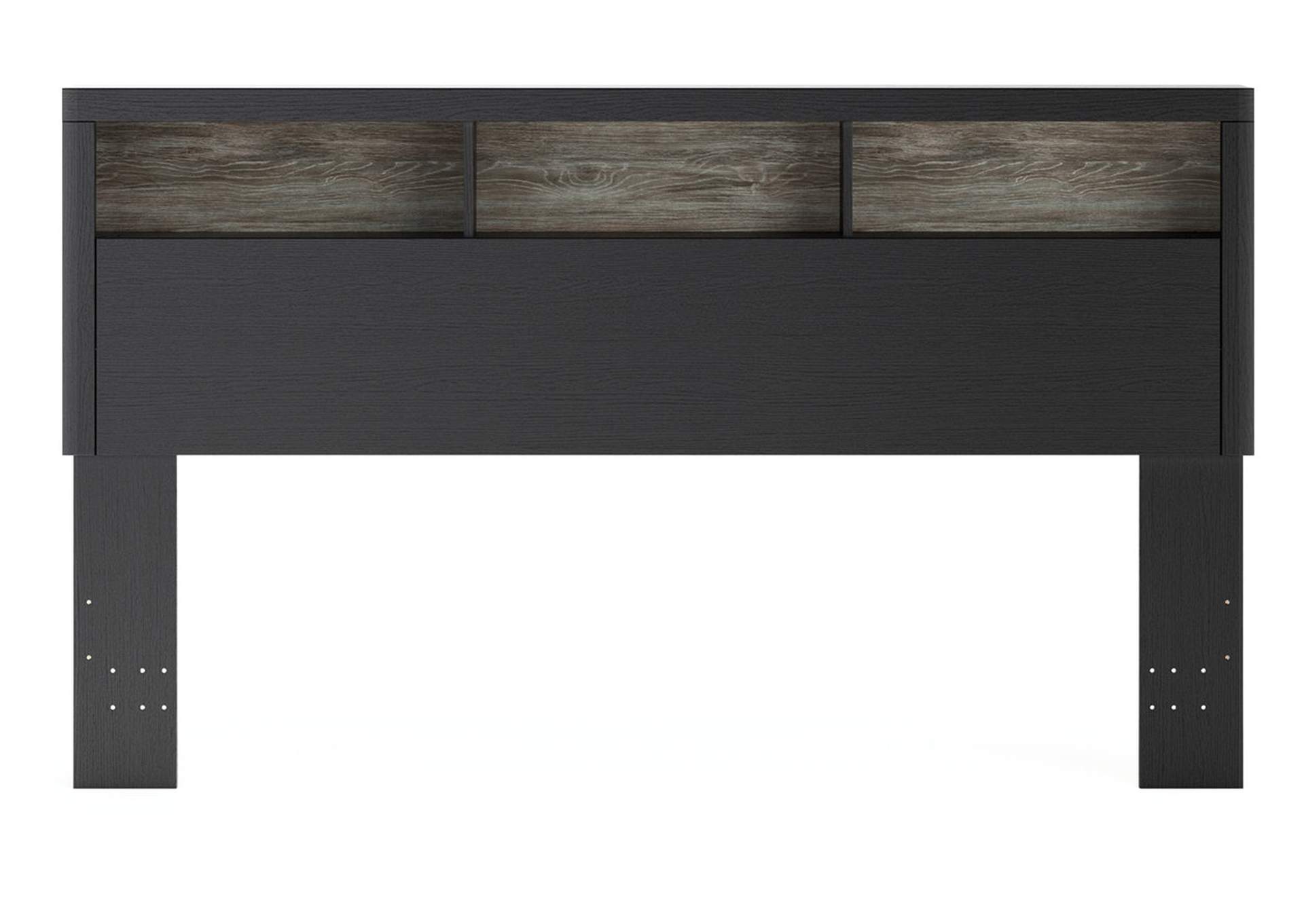 Broachmyn Lighted King Bookcase Headboard image 2