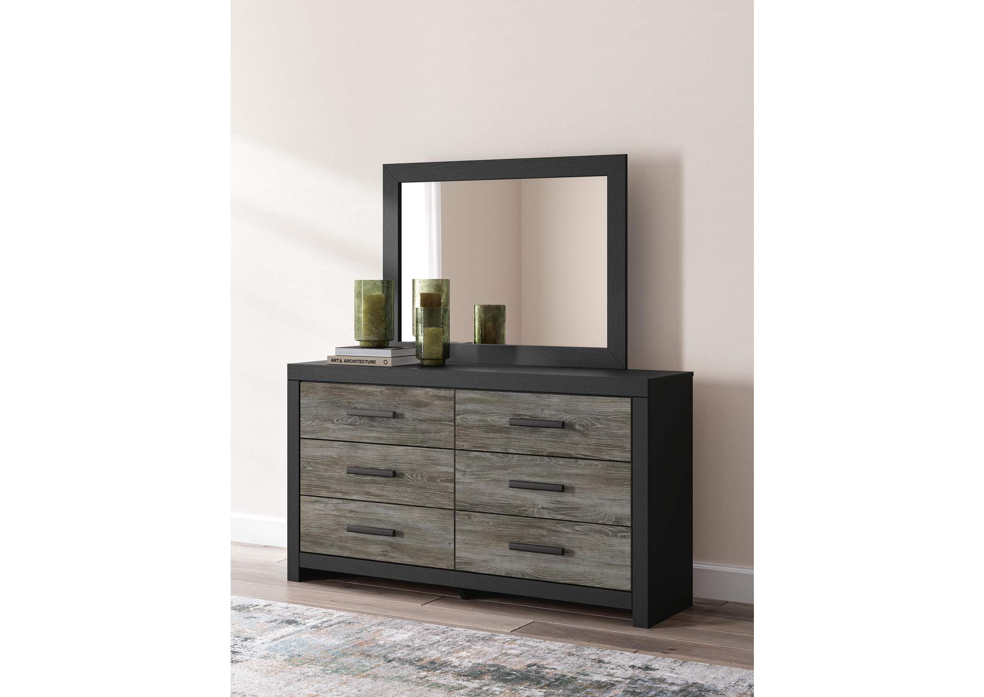 Broachmyn Twin Bookcase Bed, Dresser and Mirror image 11