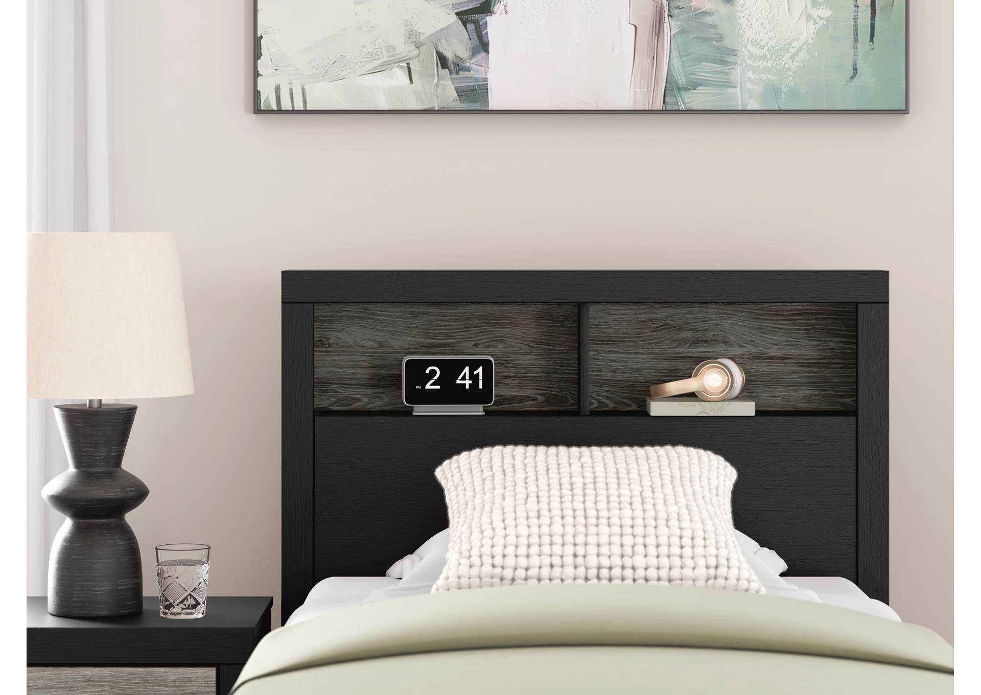 Broachmyn Twin Bookcase Bed, Dresser and Mirror image 10