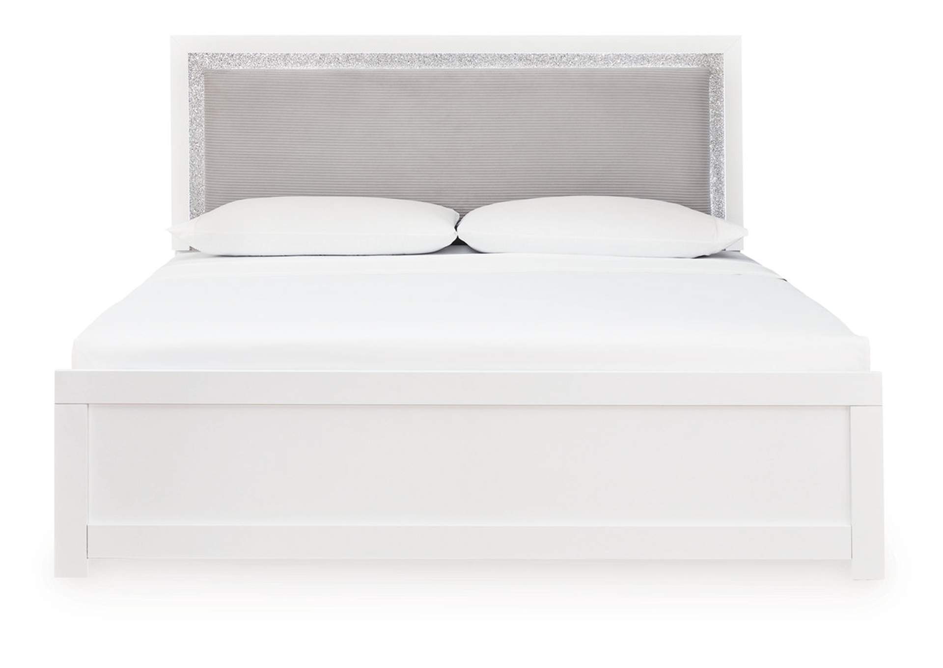 Maeling King Upholstered Panel Bed image 4