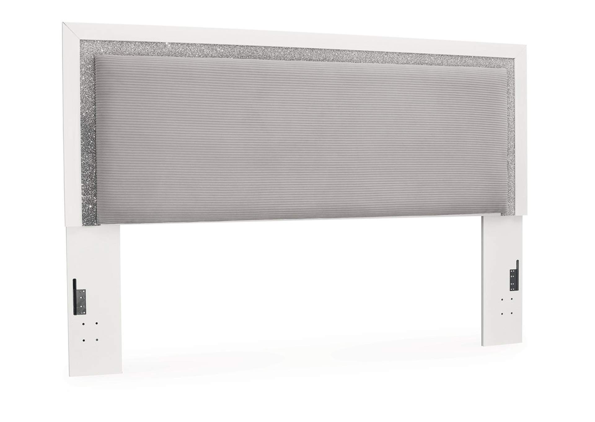 Maeling King Upholstered Panel Headboard image 2