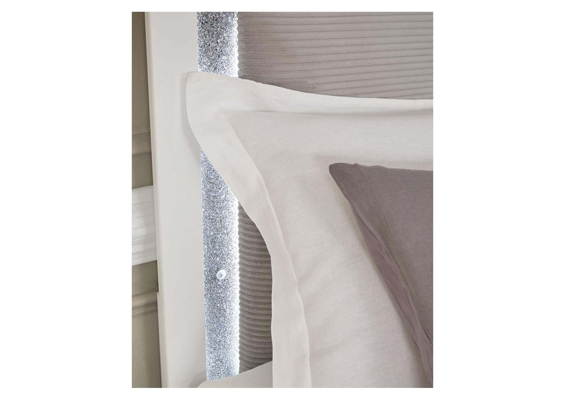 Maeling King Upholstered Panel Bed image 7