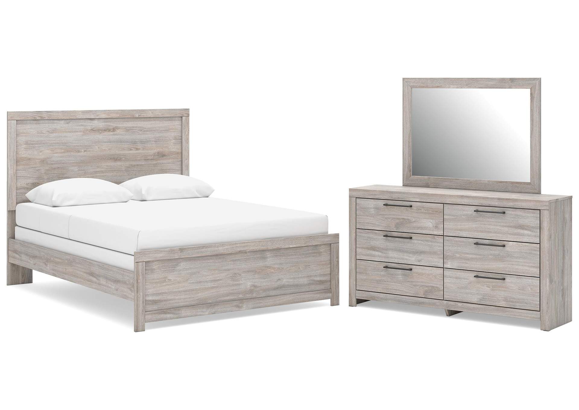 Broachmyn Queen Panel Bed, Dresser and Mirror image 1