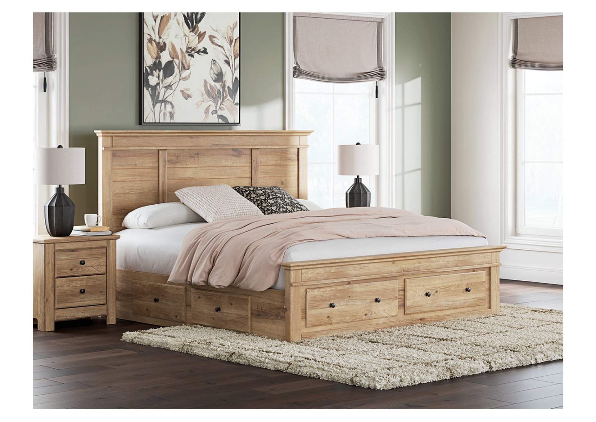 Makidern King Panel Storage Bed image 2