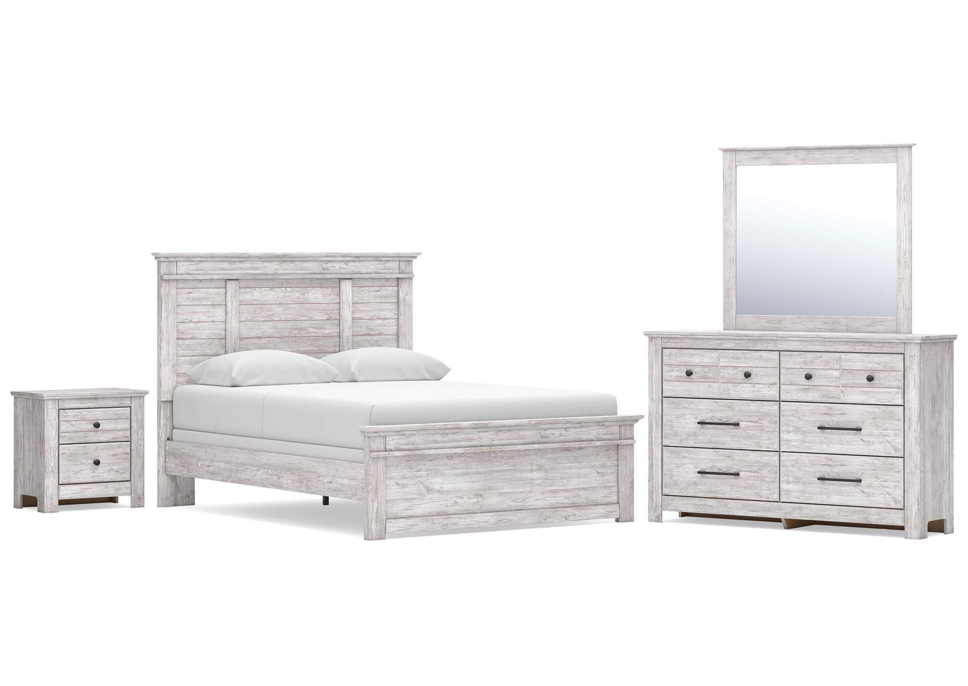 Makidern Queen Panel Bed, Dresser, Mirror and Nightstand image 1