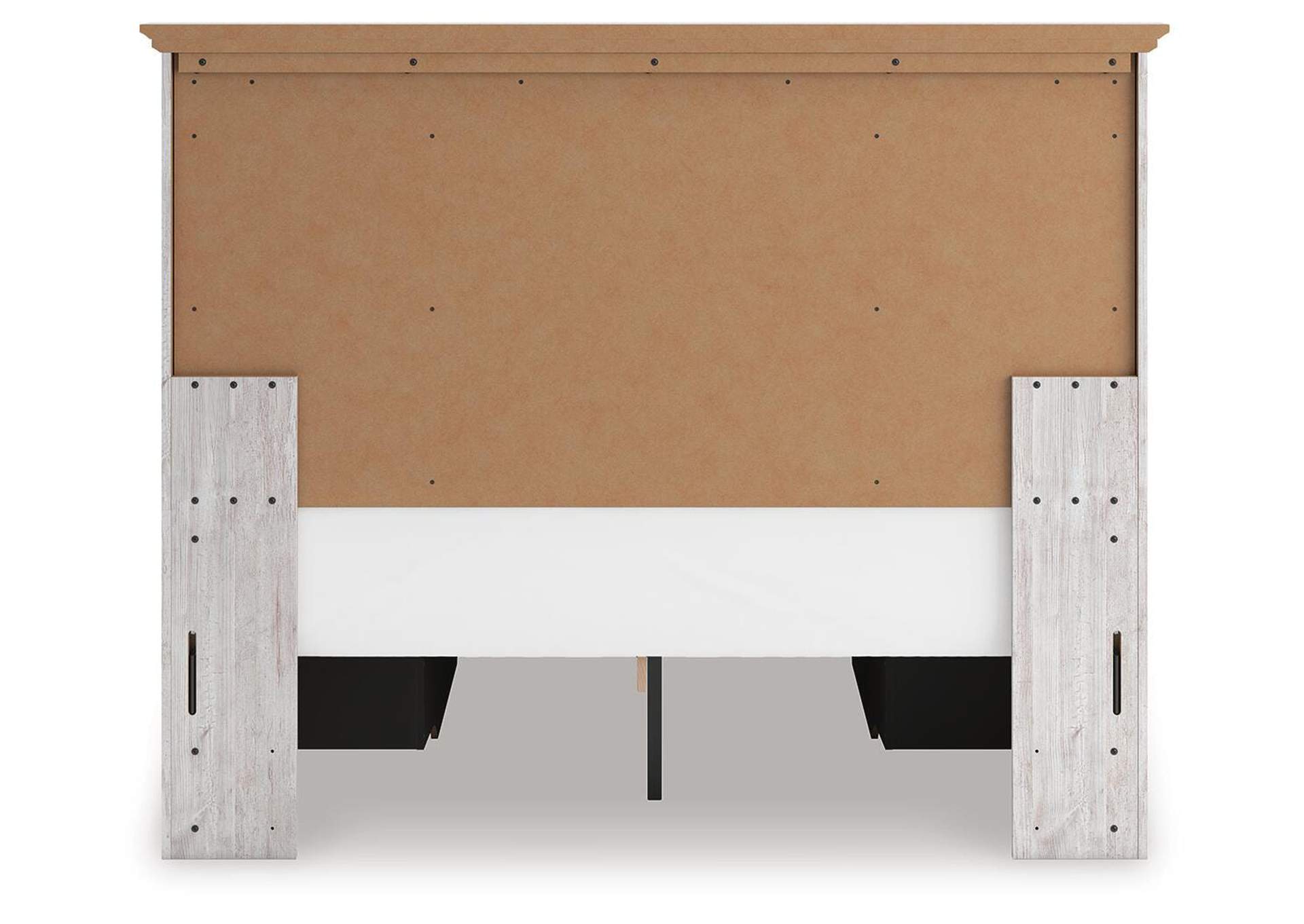 Makidern Queen Panel Bed with Storage, Dresser and Mirror image 12