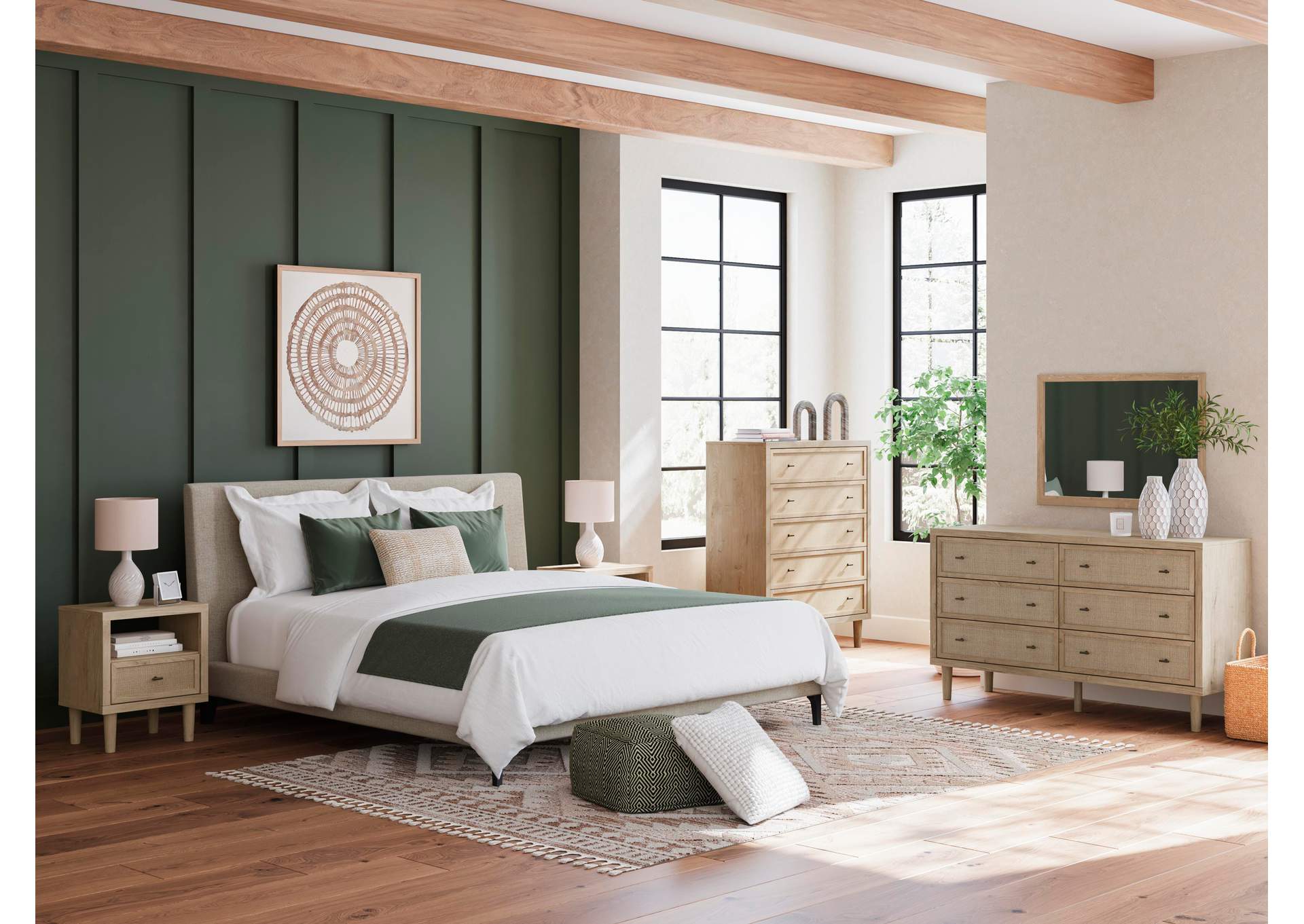 Cielden King Upholstered Bed with Roll Slats image 13
