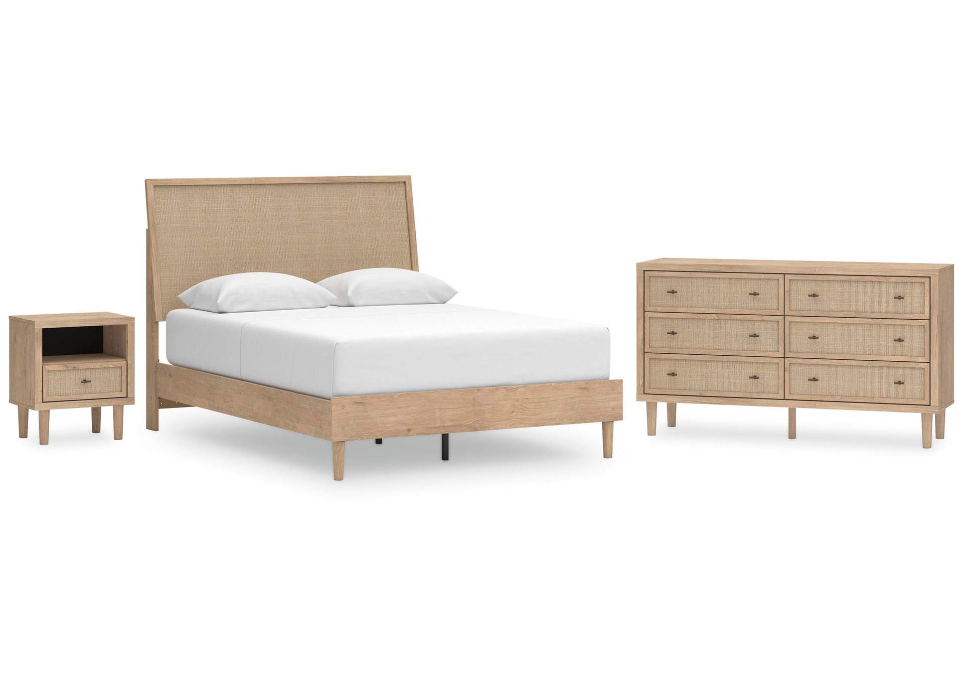 Cielden Queen Panel Bed with Dresser and Nightstand image 1