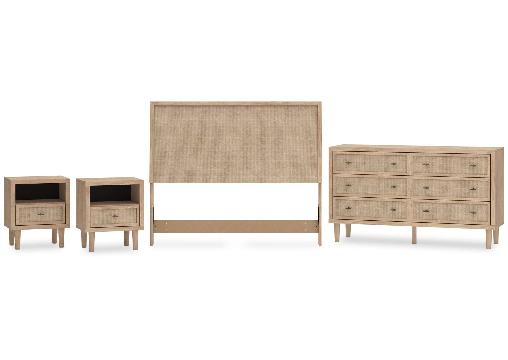 Cielden Queen Panel Headboard, Dresser and 2 Nightstands image 1