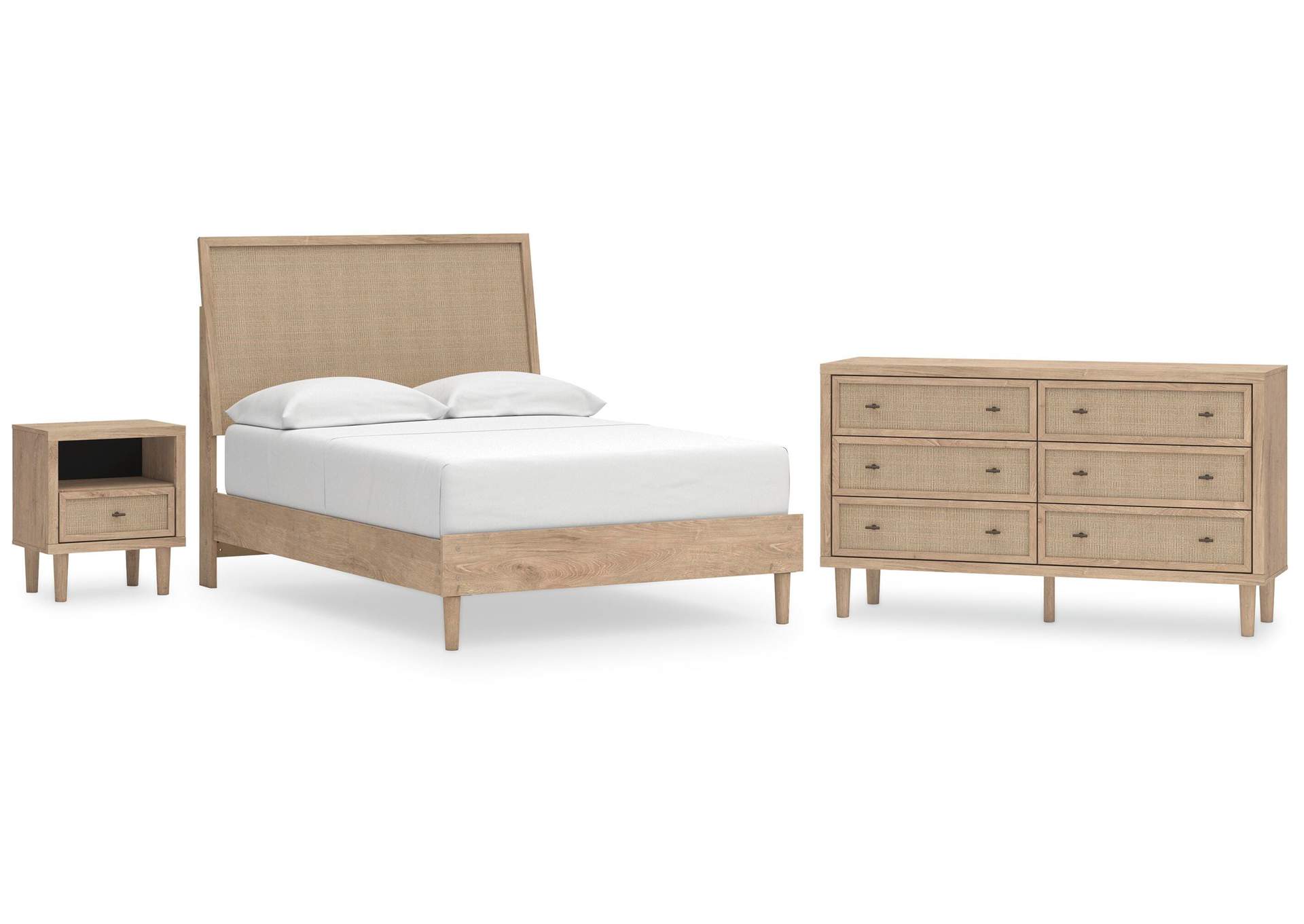 Cielden Full Panel Bed with Dresser and Nightstand image 1