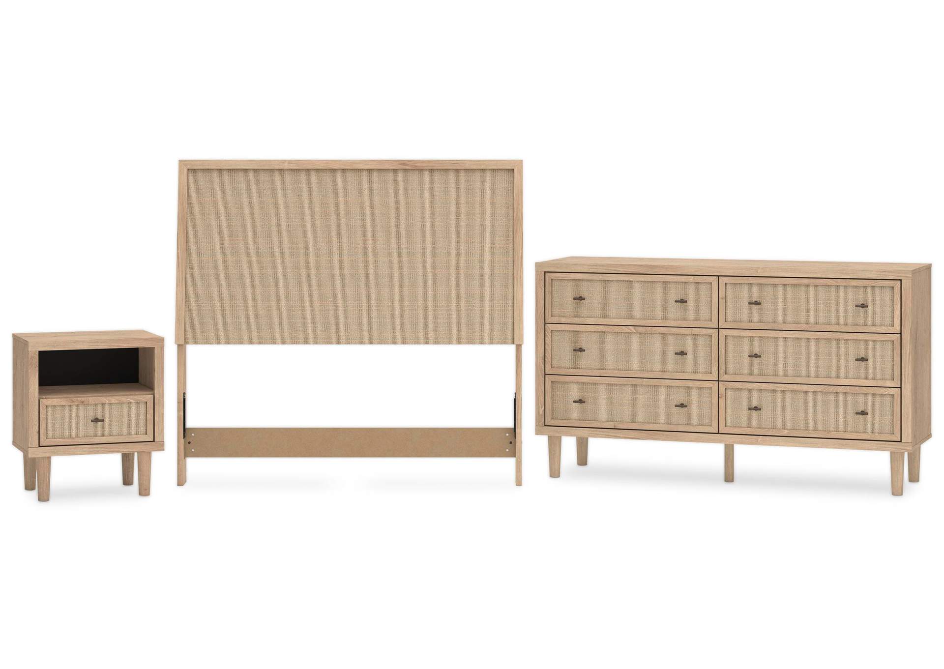 Cielden Full Panel Headboard with Dresser and Nightstand image 1