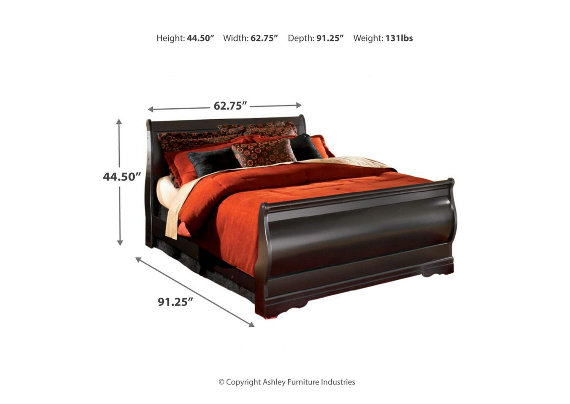 Huey Vineyard Queen Sleigh Bed image 4