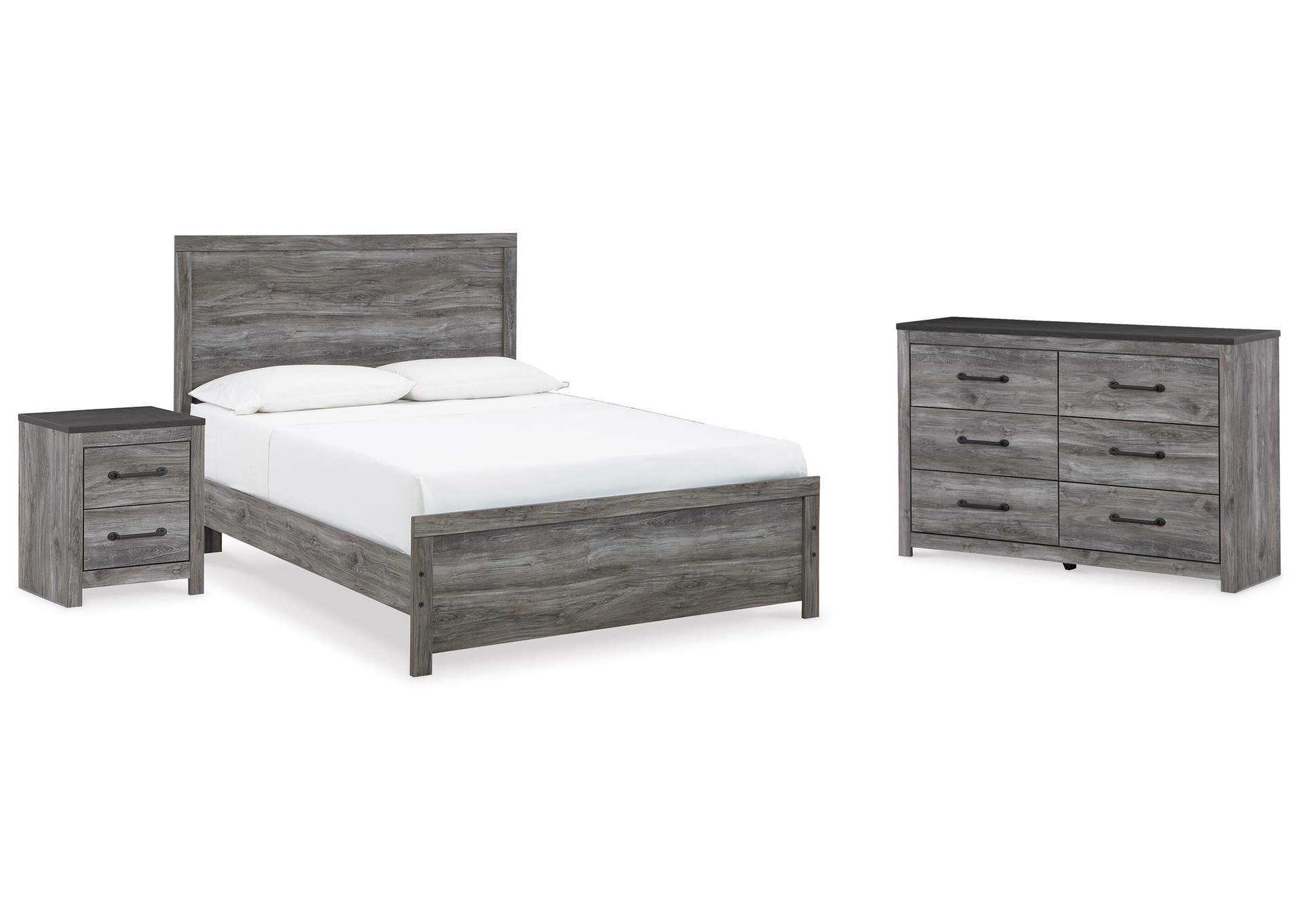 Bronyan King Panel Bed with Dresser and Nightstand image 1