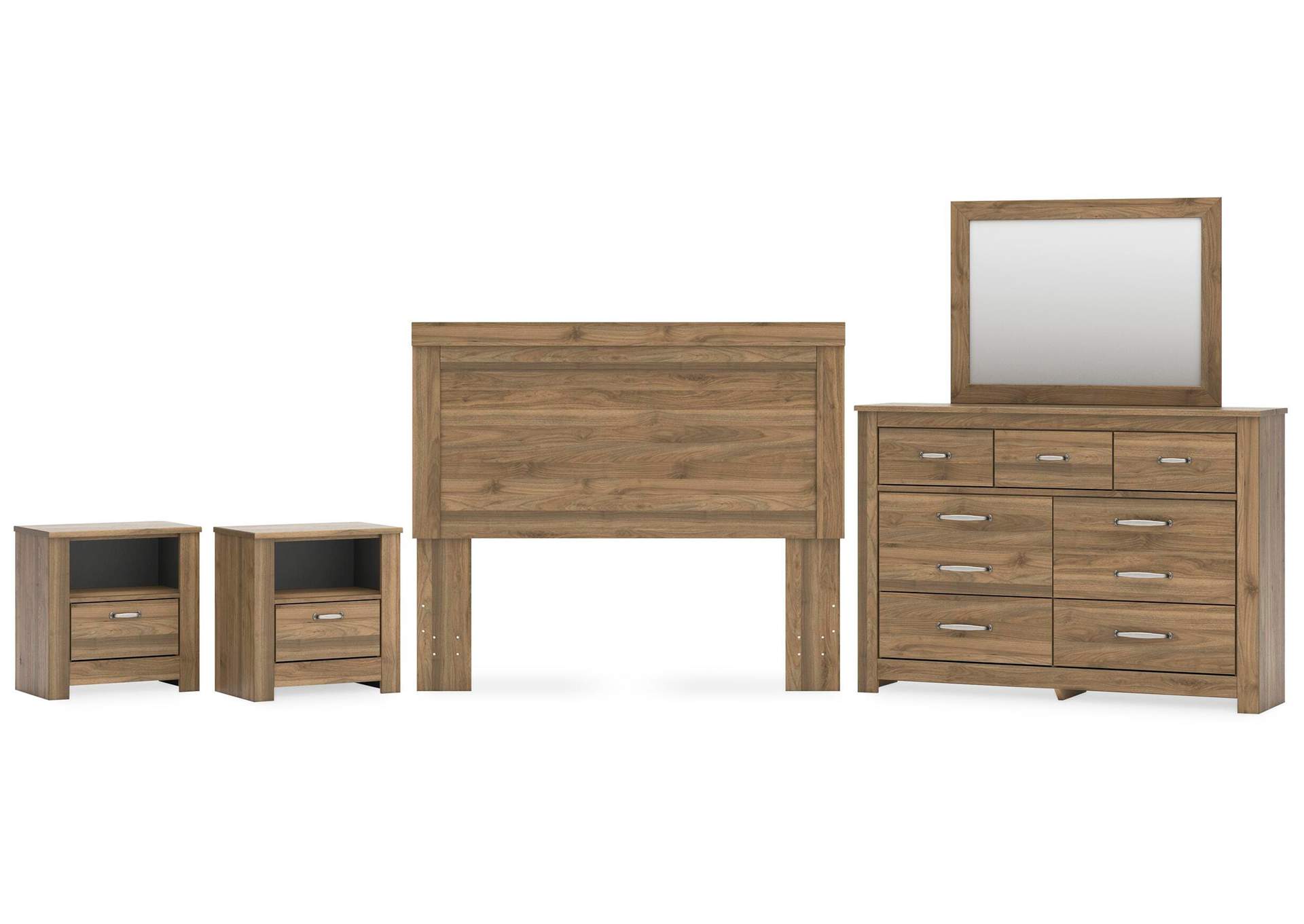 Zanbrook Queen Panel Headboard, Dresser, Mirror and 2 Nightstands image 1