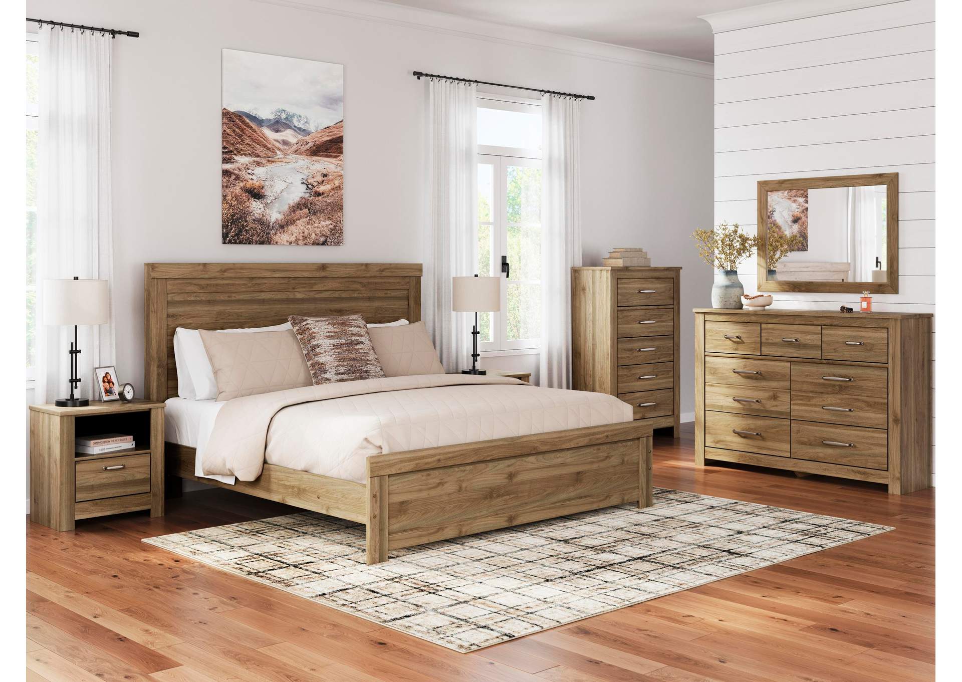 Zanbrook King Panel Bed image 12