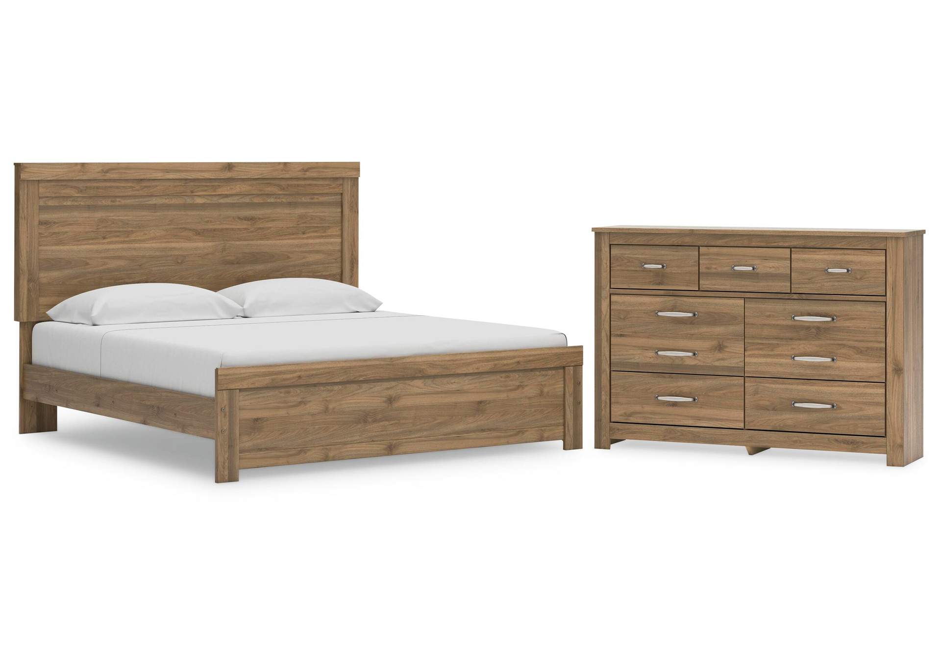 Zanbrook King Panel Bed with Dresser image 1