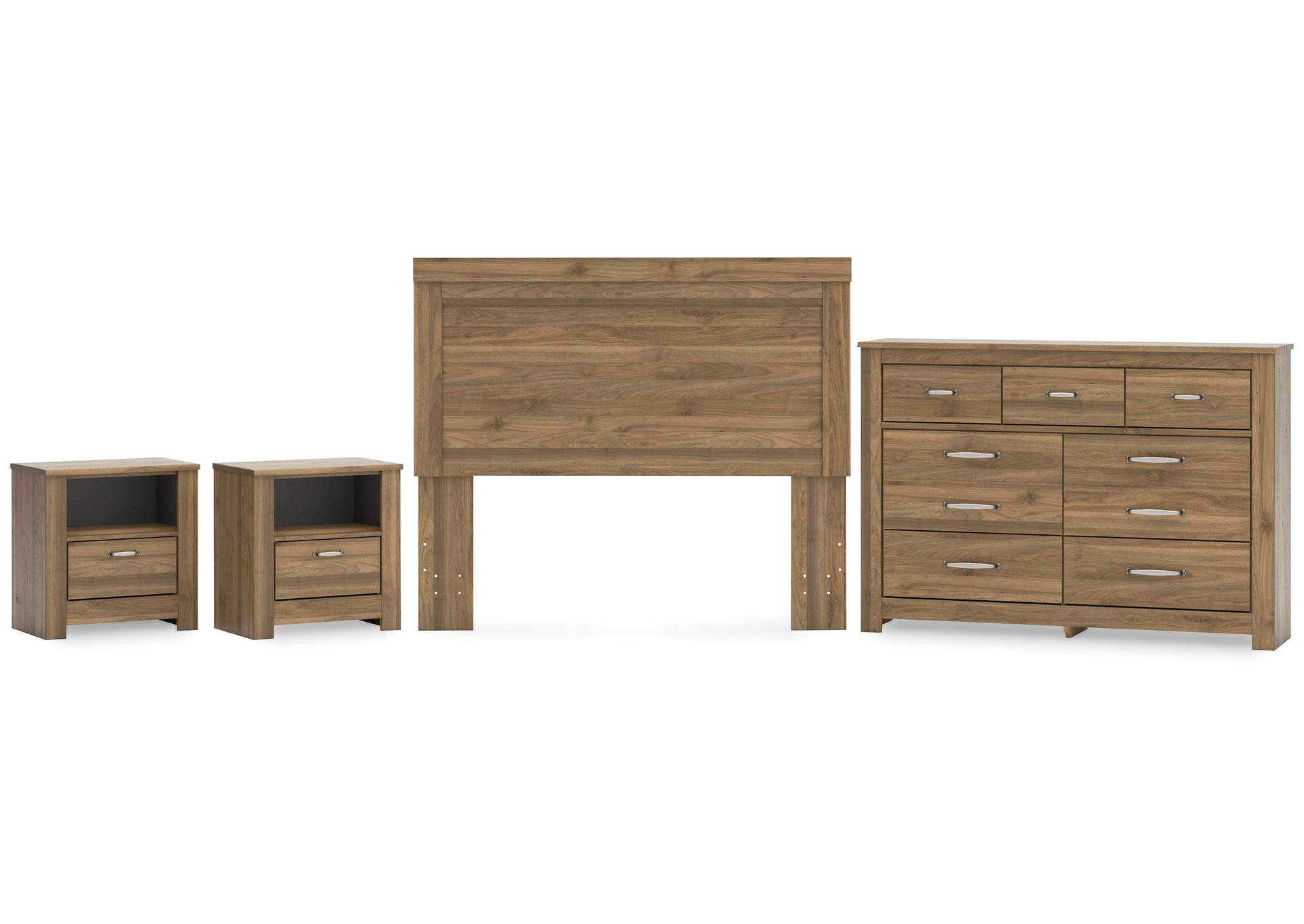 Zanbrook Queen Panel Headboard, Dresser and 2 Nightstands image 1