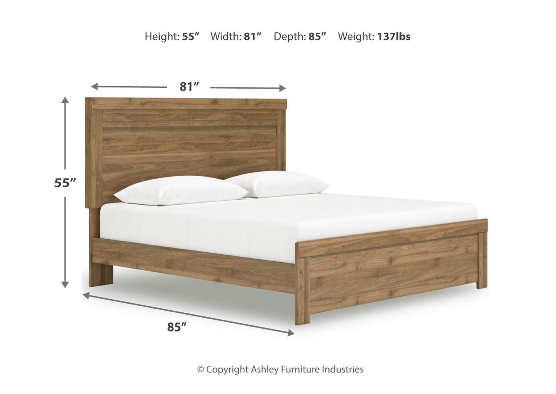 Zanbrook King Panel Bed