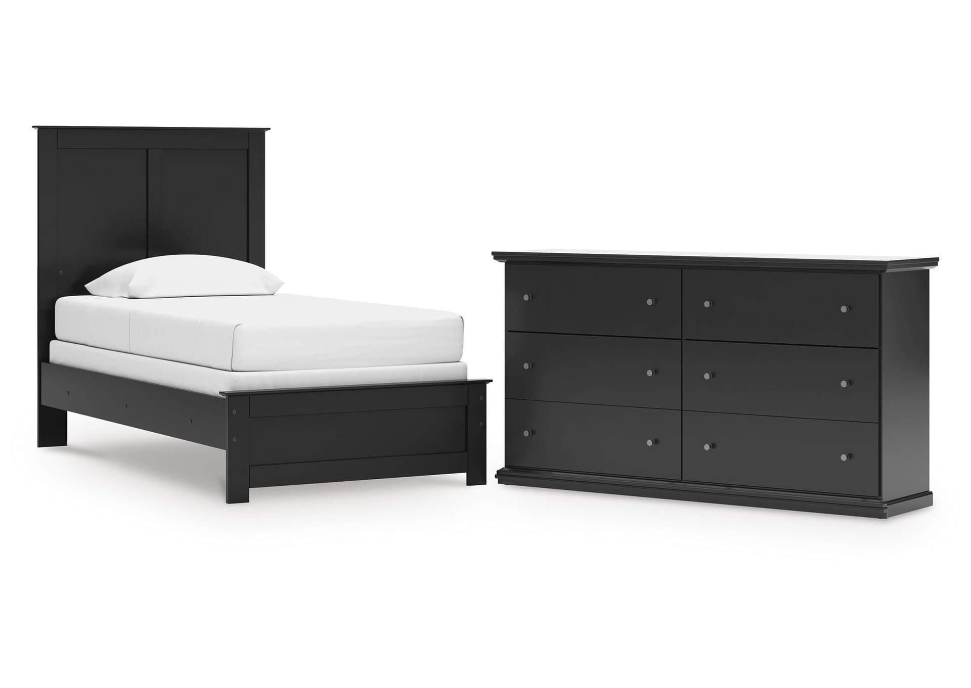 Maribel Twin Panel Bed and Dresser image 1