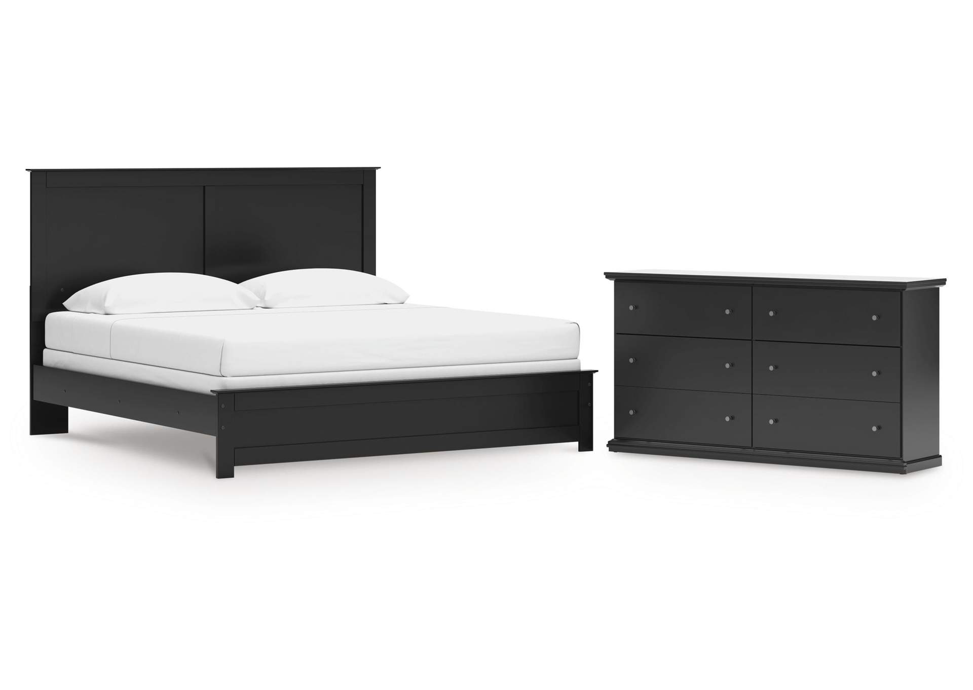 Maribel King Panel Bed and Dresser image 1