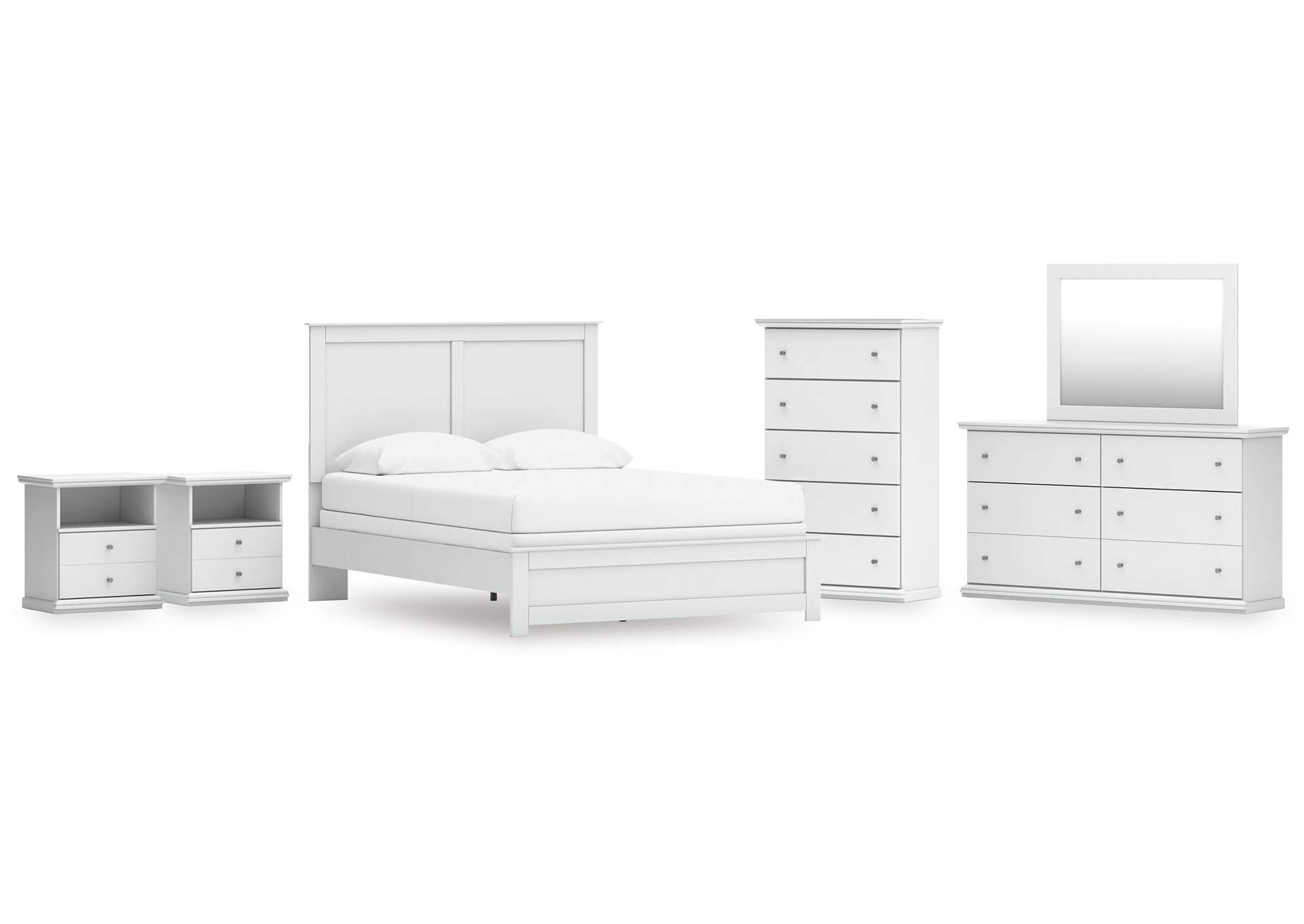 Bostwick Shoals Queen Panel Bed, Dresser, Mirror, Chest and 2 Nightstands image 1
