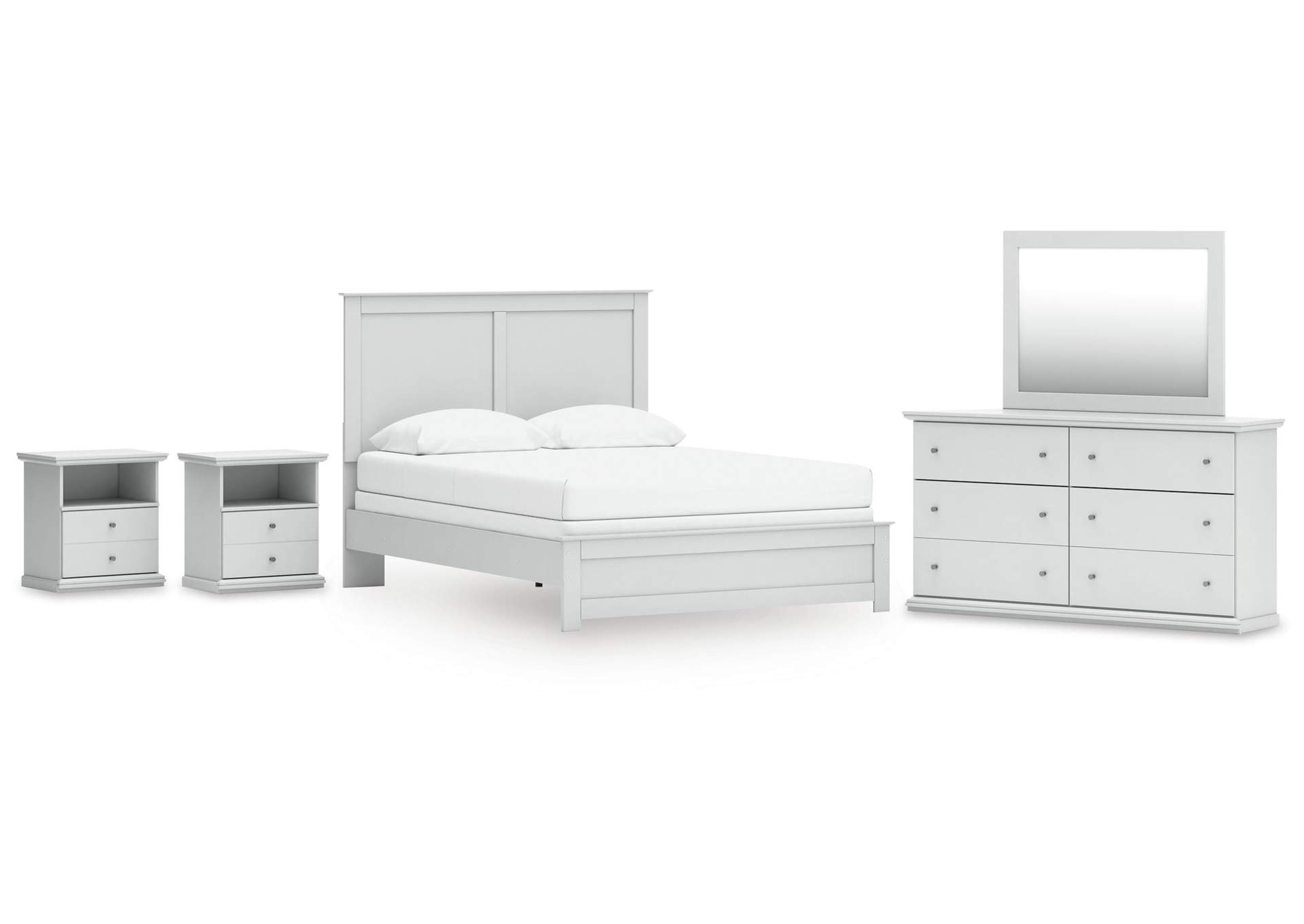 Bostwick Shoals Queen Panel Bed, Dresser, Mirror and 2 Nightstands image 1
