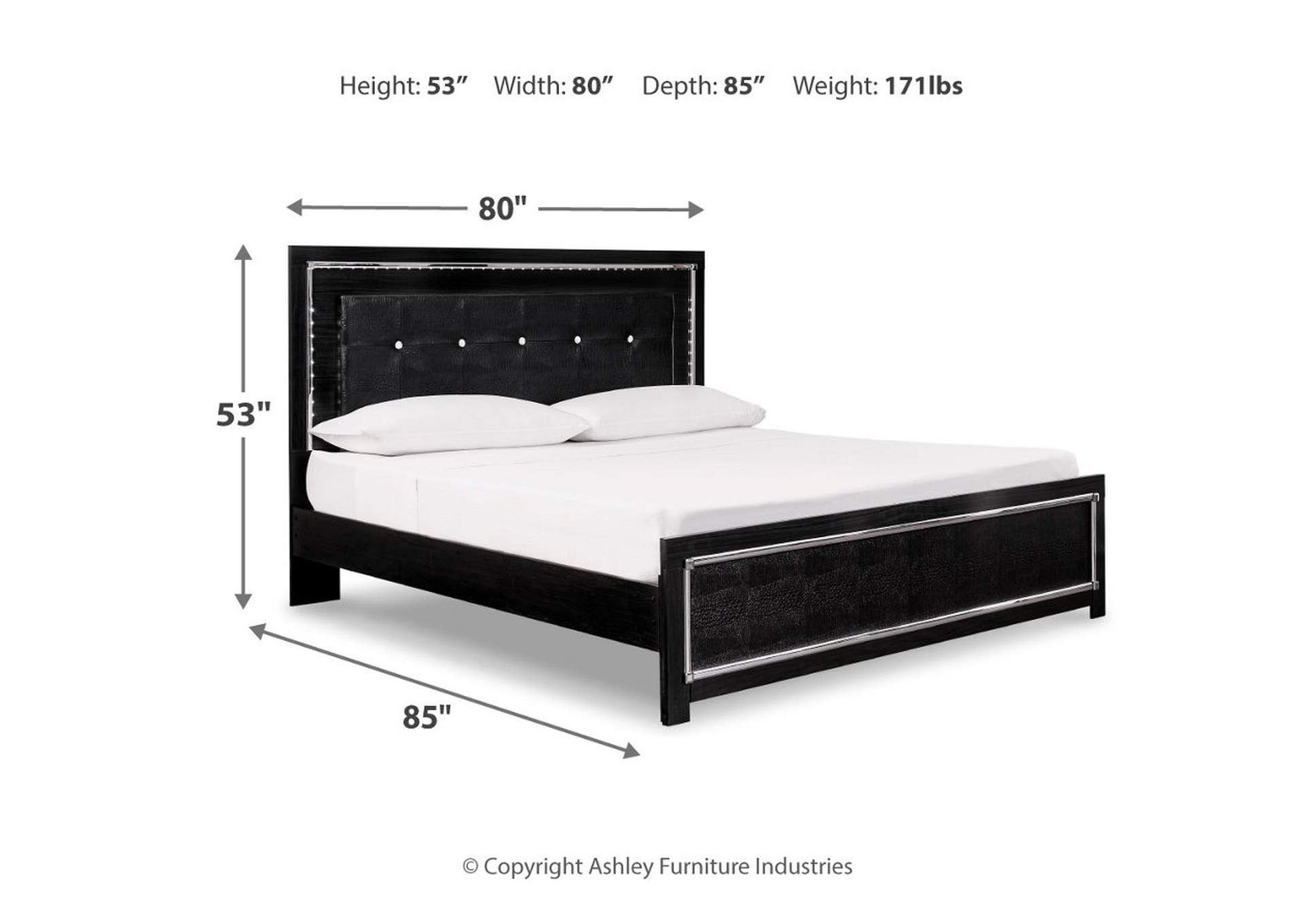 Kaydell King Upholstered Panel Bed