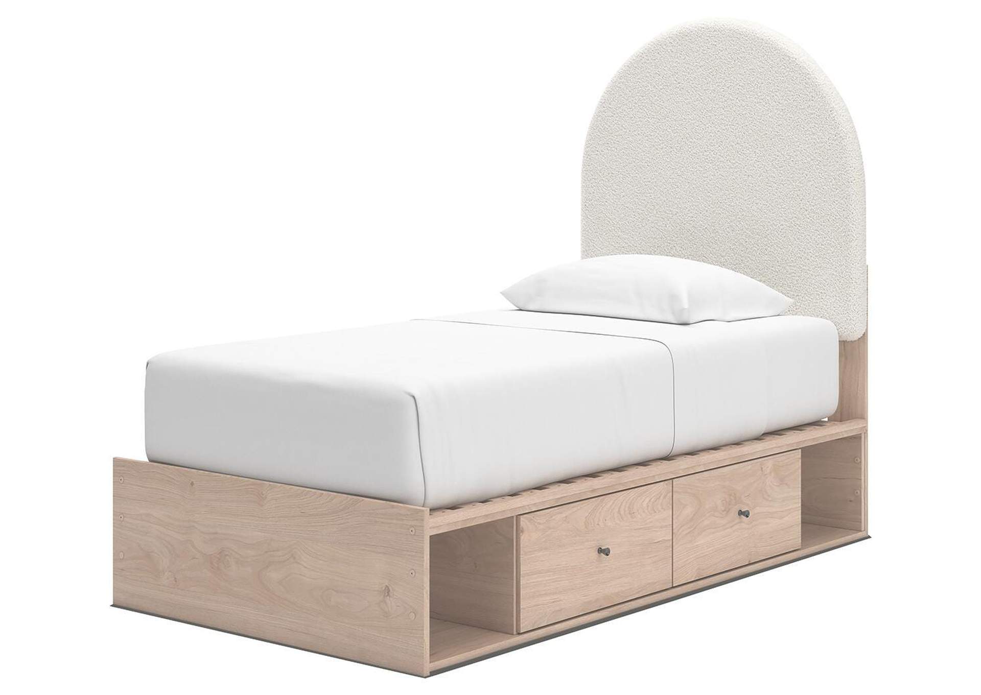 Arloster Twin Upholstered Panel Bed with Storage image 4