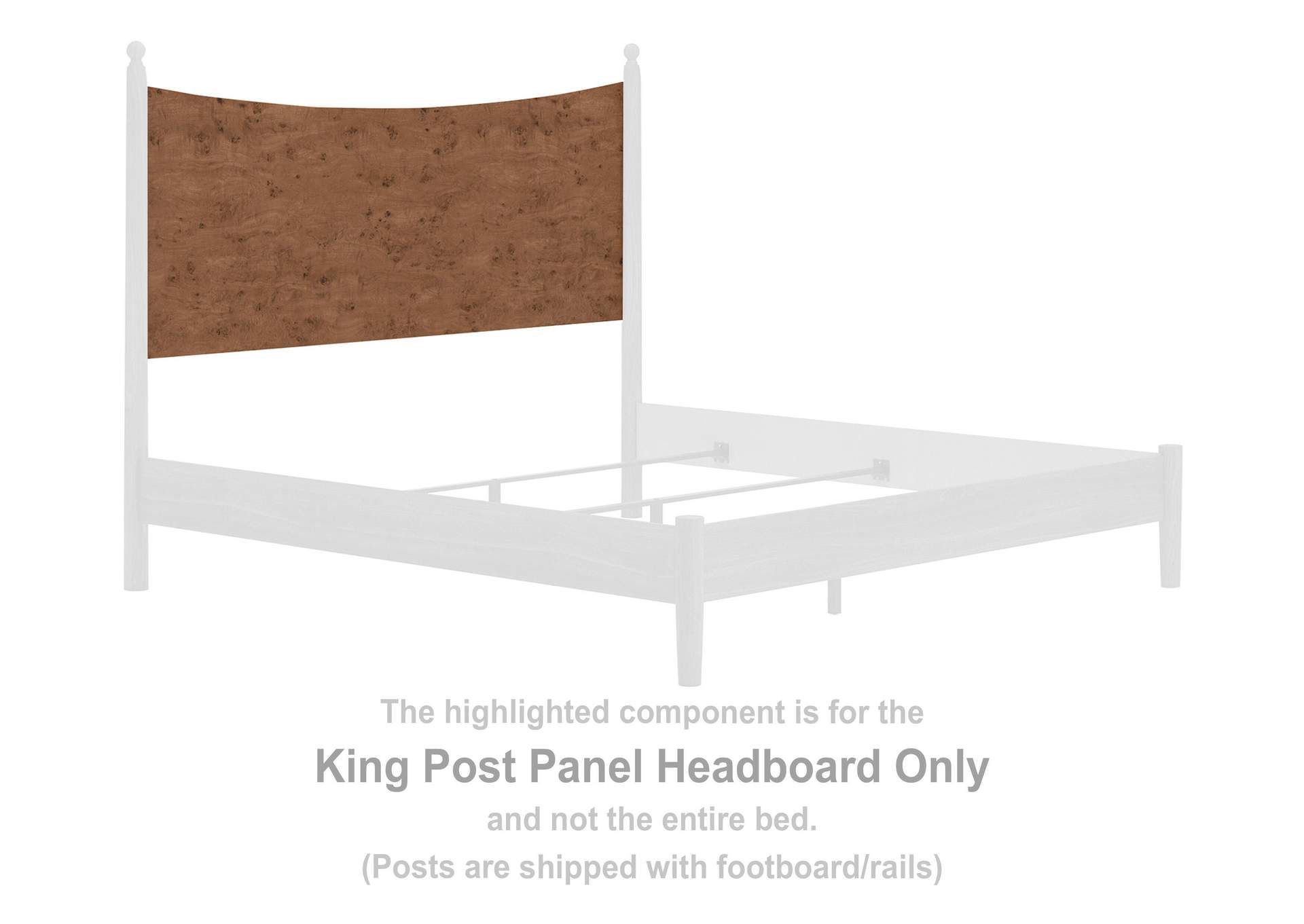 Linden Row King Post Panel Bed image 9
