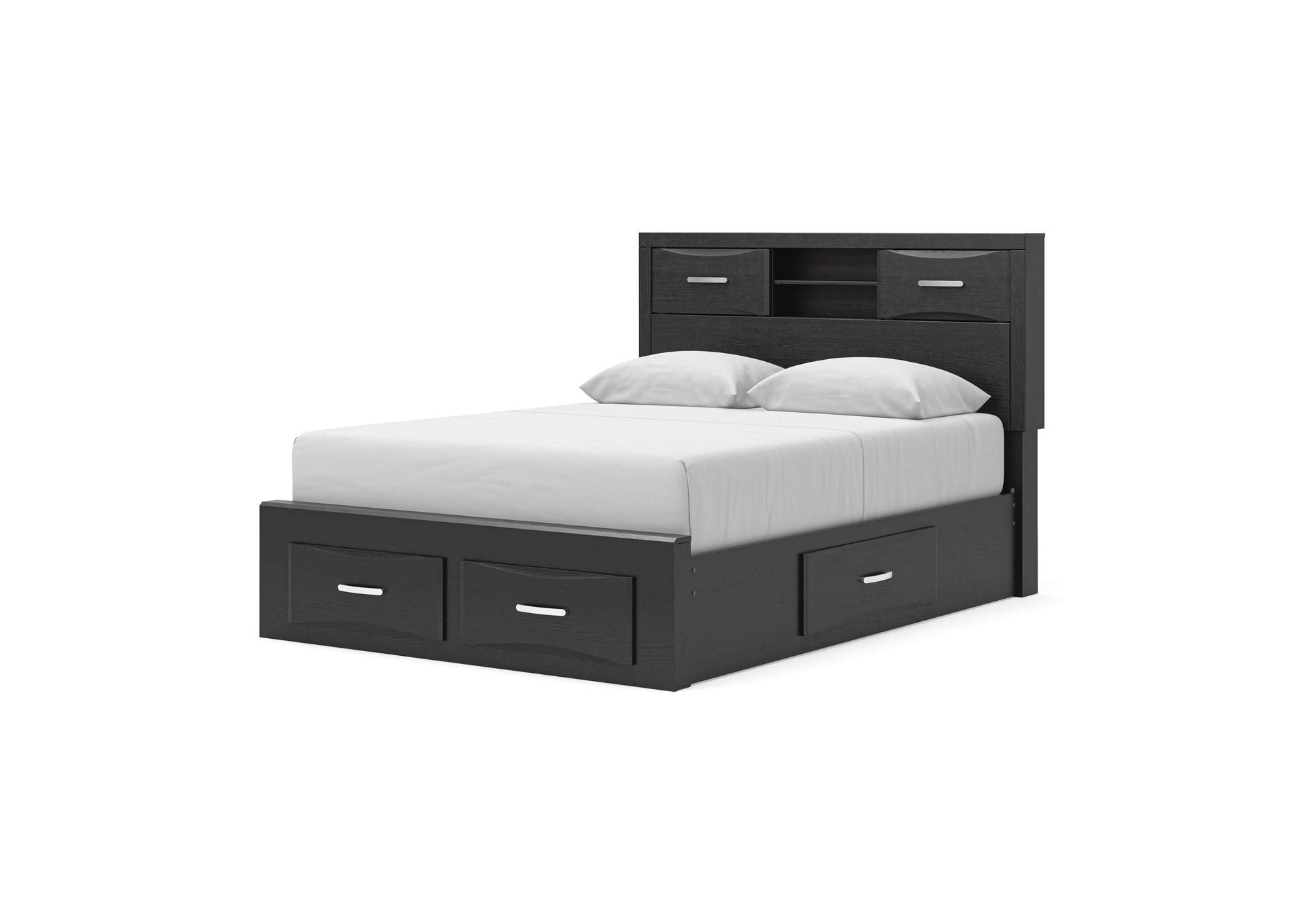 Stabotta Queen Bookcase Bed with Storage image 5