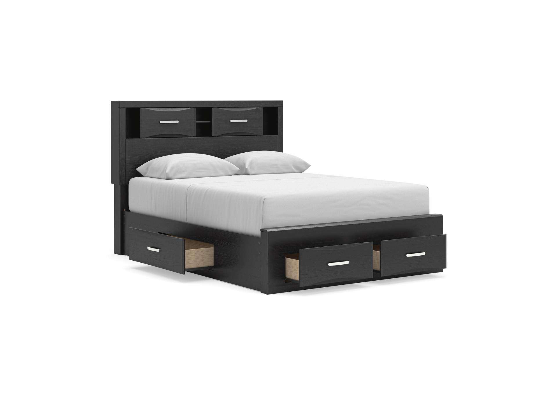 Stabotta Queen Bookcase Bed with Storage image 6