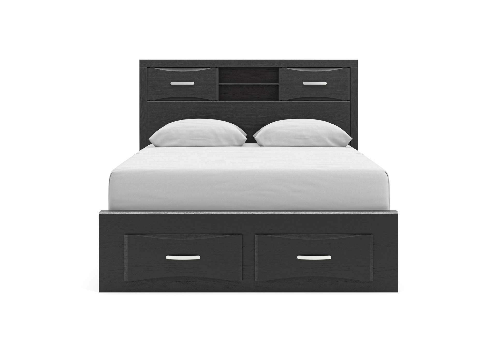 Stabotta Queen Bookcase Bed with Storage image 7