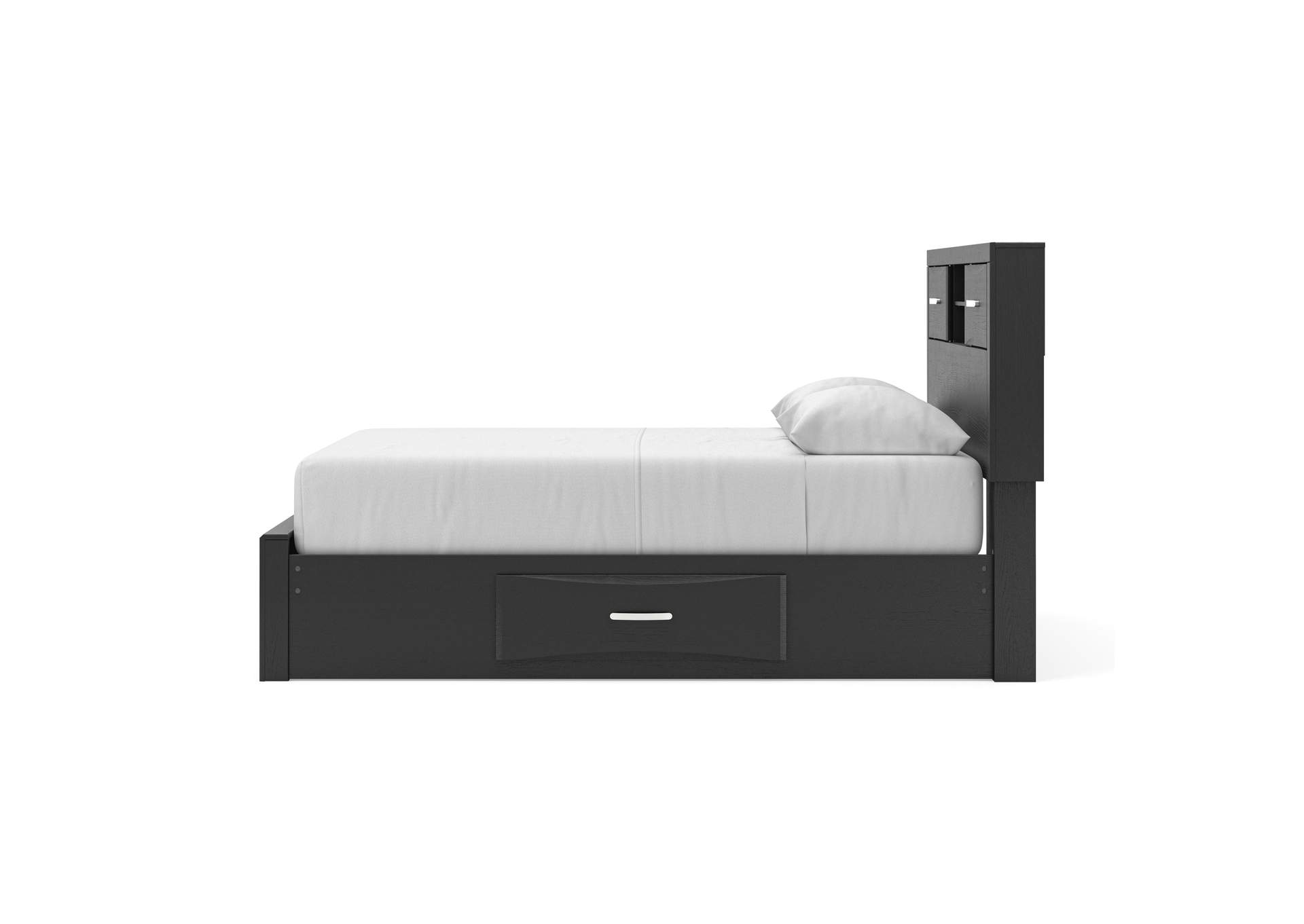 Stabotta Queen Bookcase Bed with Storage image 8