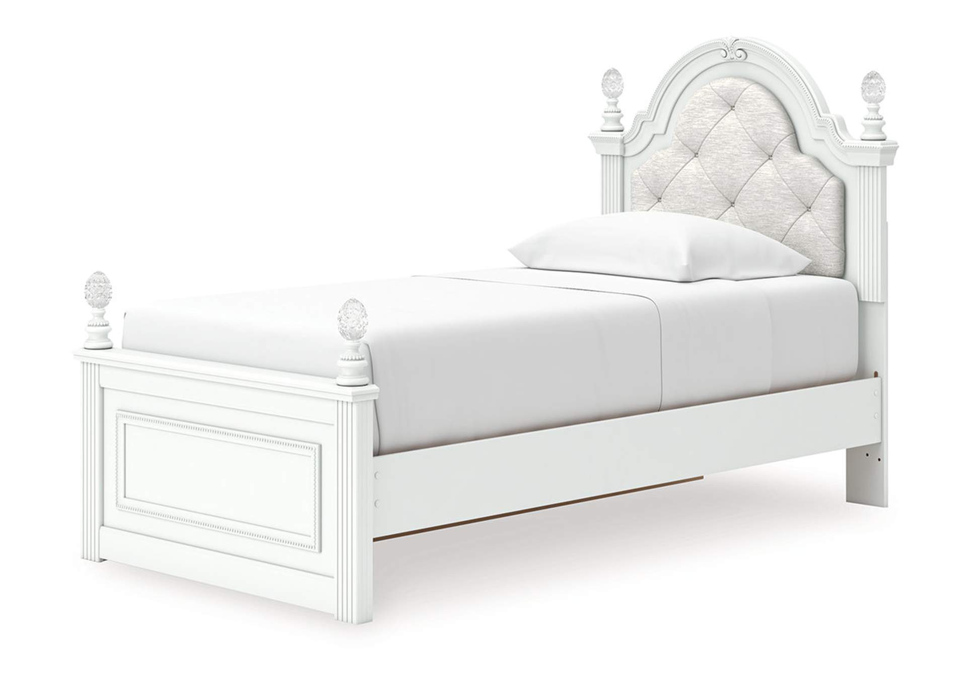 Kozlani Twin Upholstered Panel Storage Bed image 2