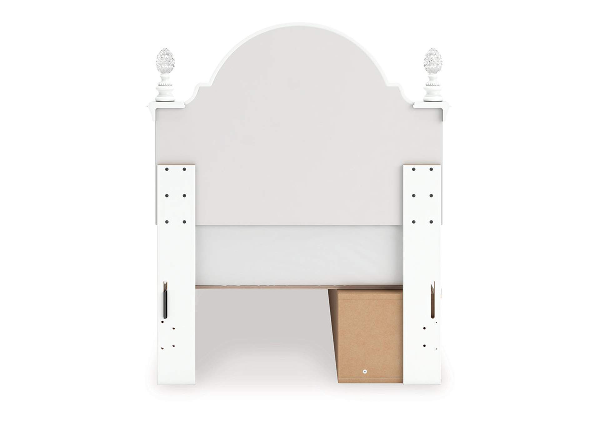 Kozlani Twin Upholstered Panel Storage Bed image 5
