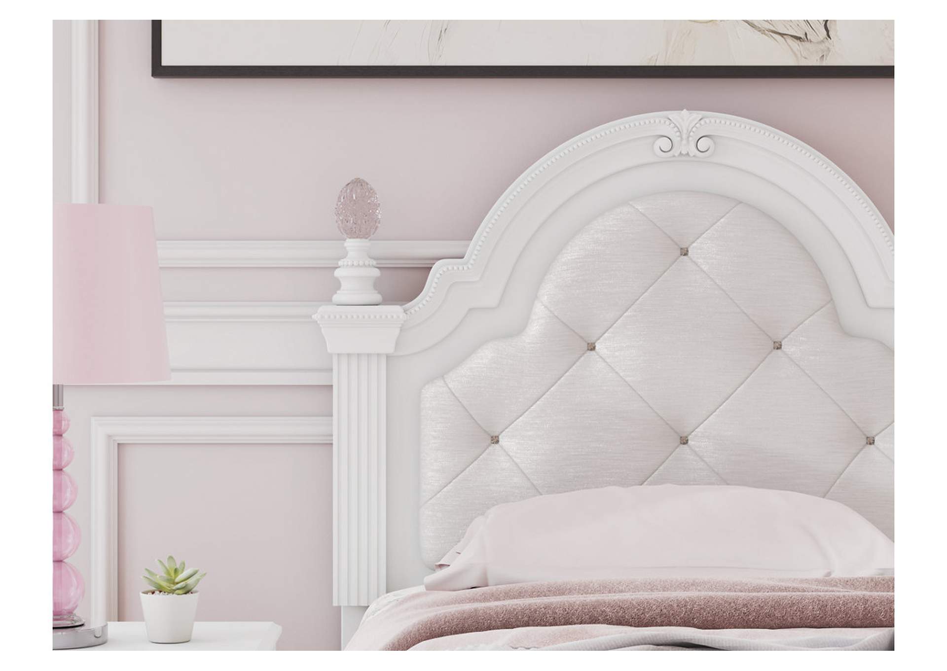 Kozlani Twin Upholstered Panel Storage Bed image 10