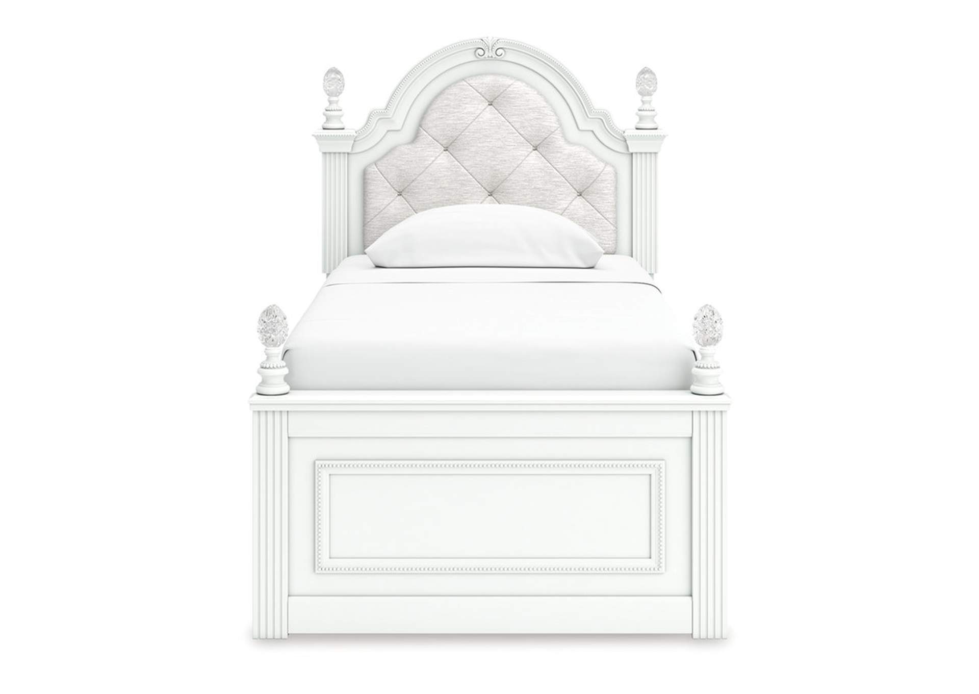 Kozlani Twin Upholstered Panel Storage Bed image 6